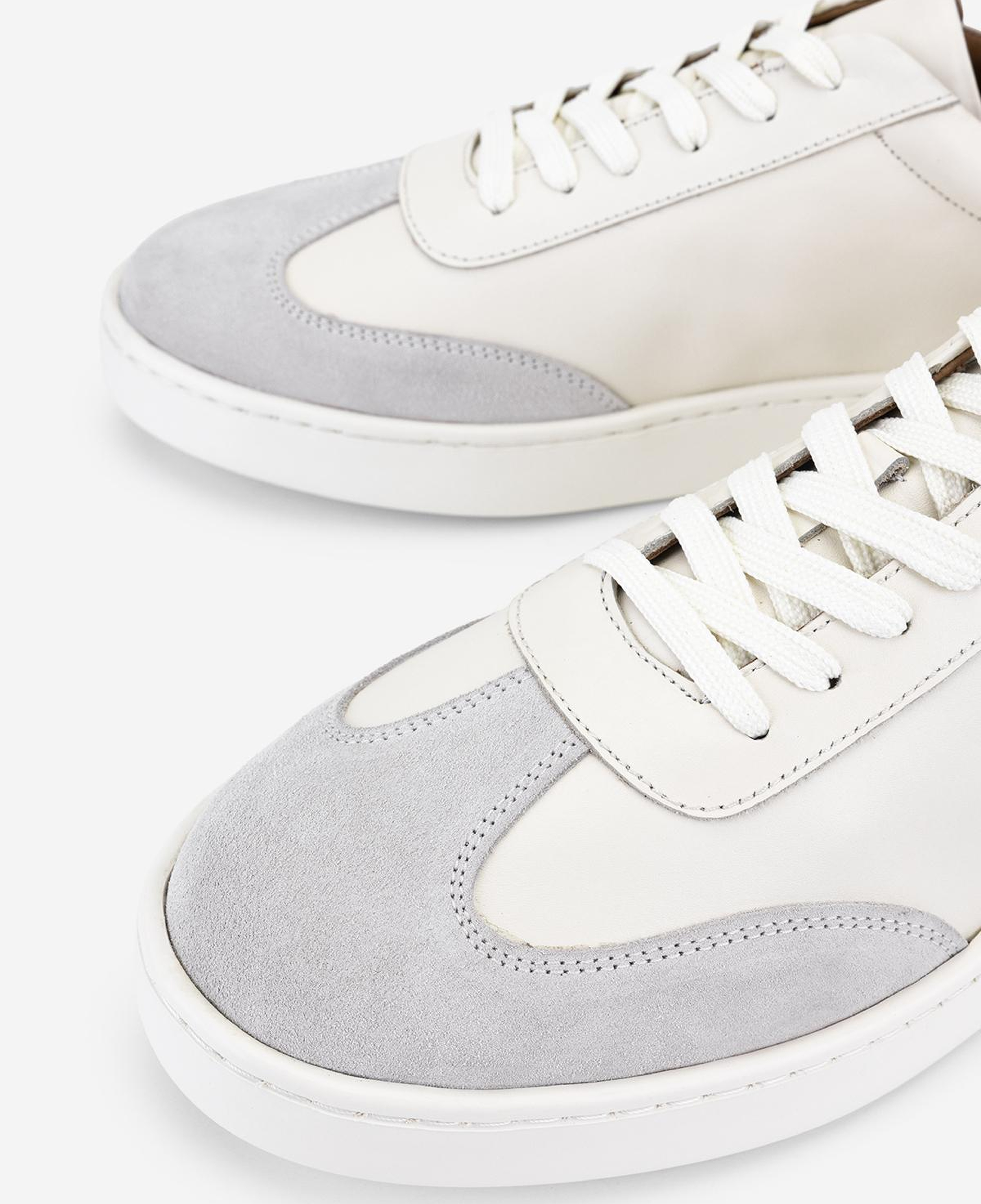 Valmenti Erkek Hakiki Deri Kırık Beyaz Sneakers & Spor Ayakkabı