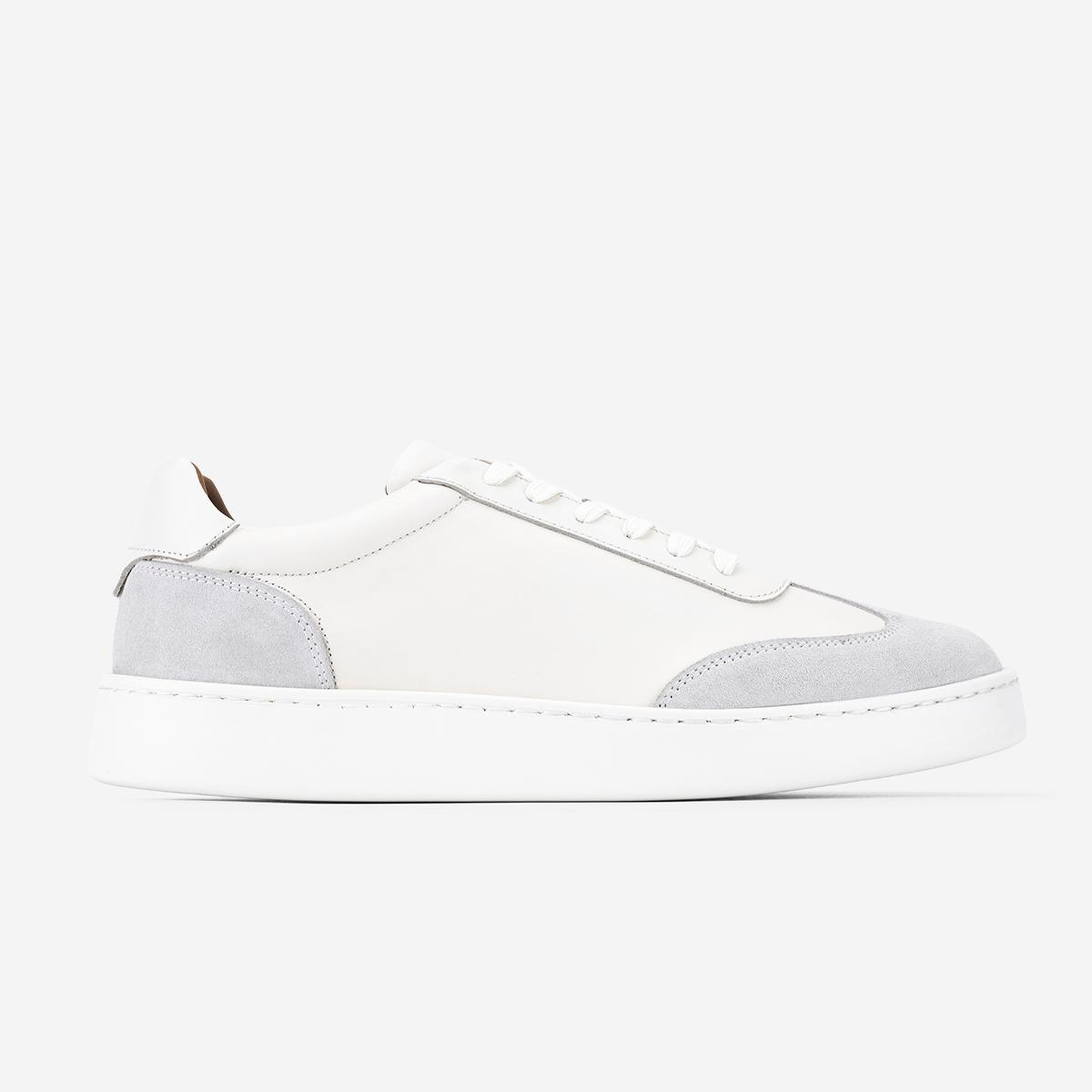 Valmenti Erkek Hakiki Deri Kırık Beyaz Sneakers & Spor Ayakkabı