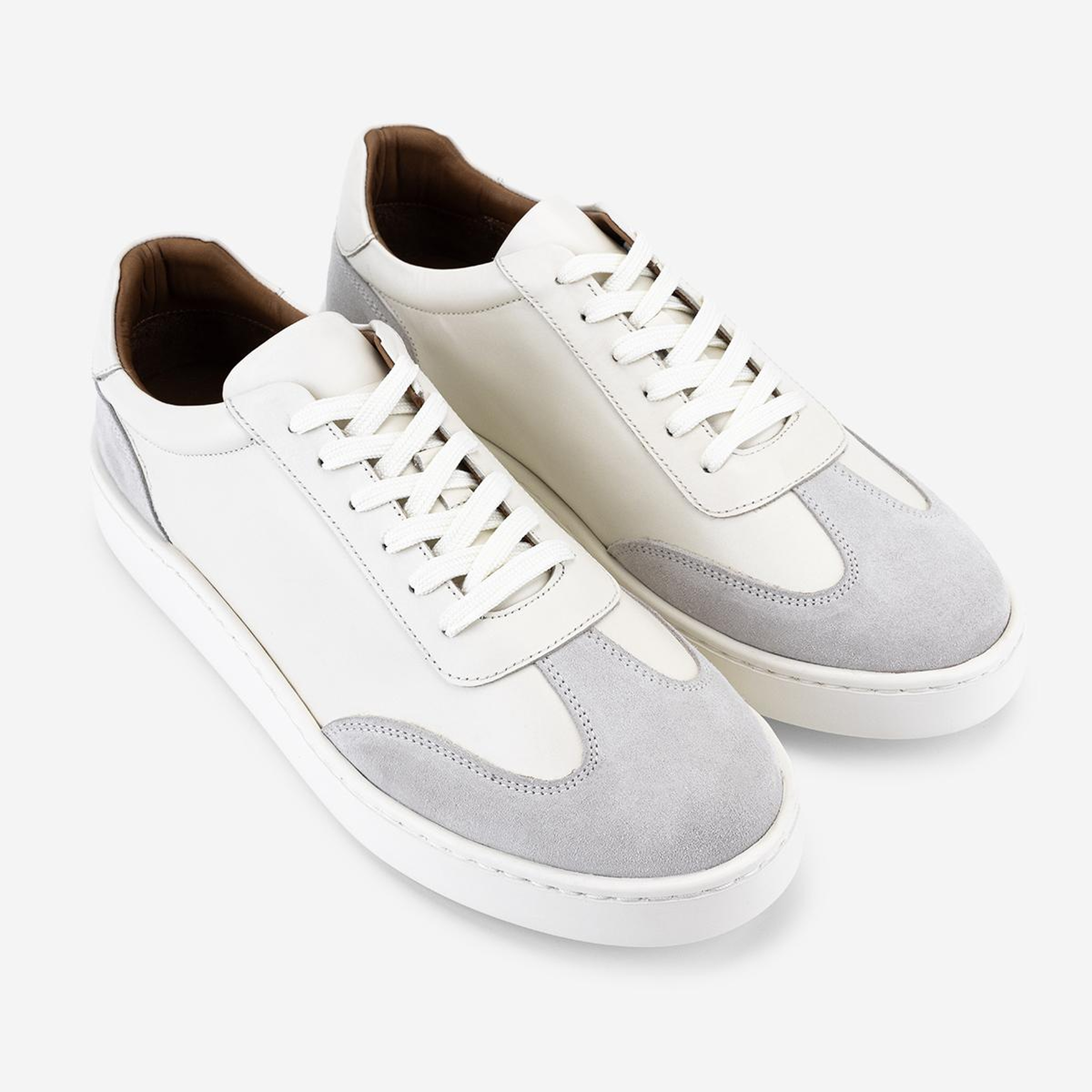 Valmenti Erkek Hakiki Deri Kırık Beyaz Sneakers & Spor Ayakkabı