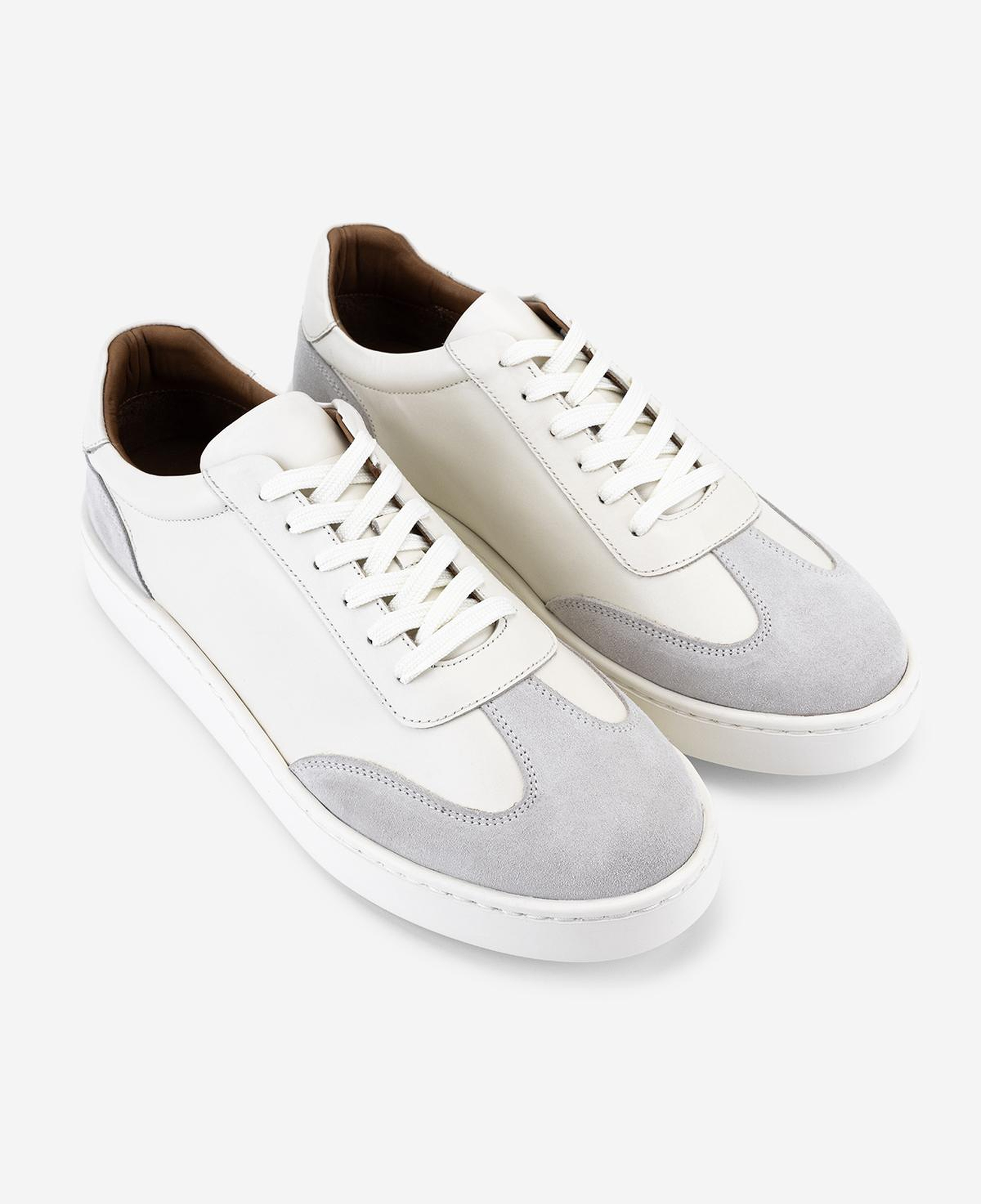 Valmenti Erkek Hakiki Deri Kırık Beyaz Sneakers & Spor Ayakkabı