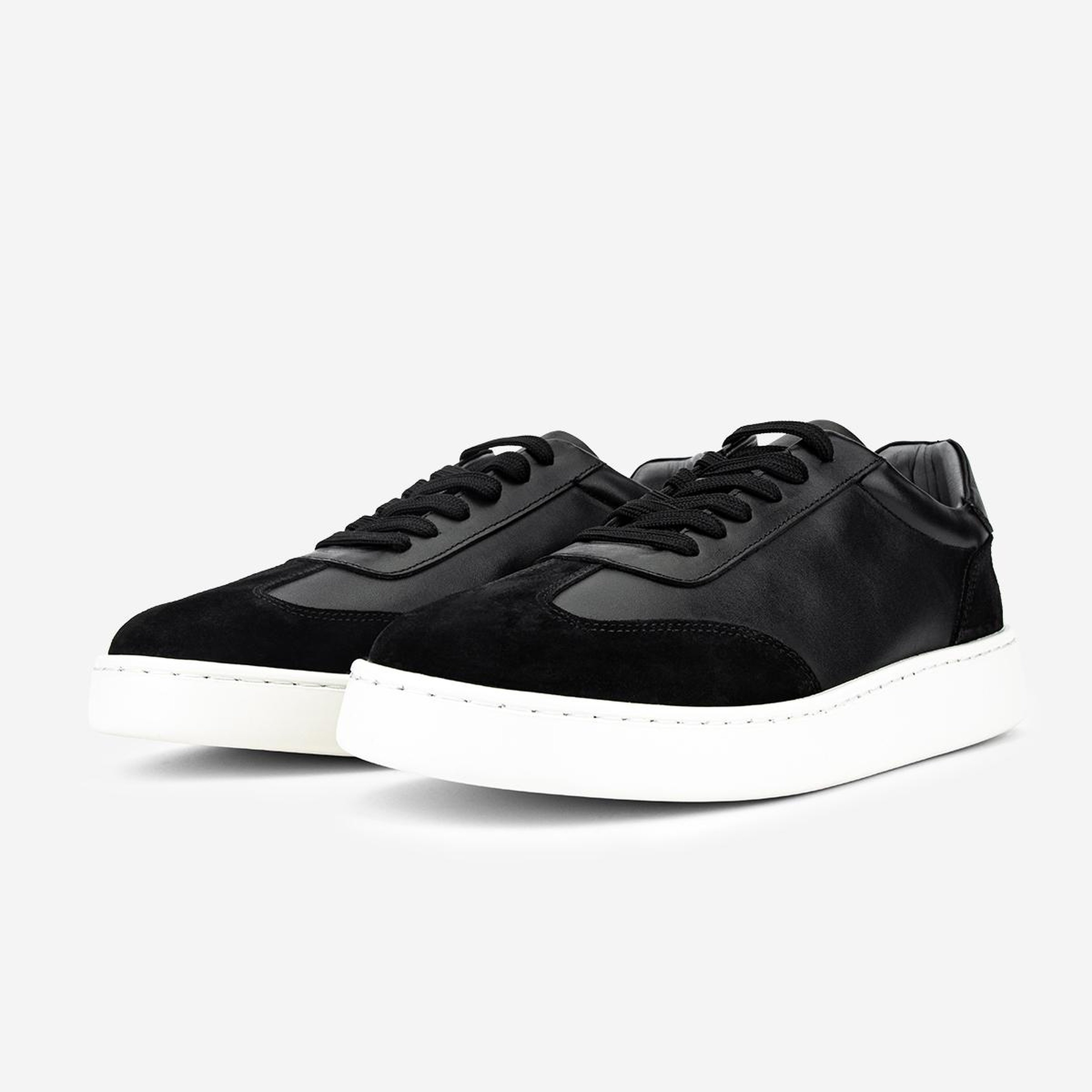 Valmenti Erkek Hakiki Deri Siyah Sneakers & Spor Ayakkabı