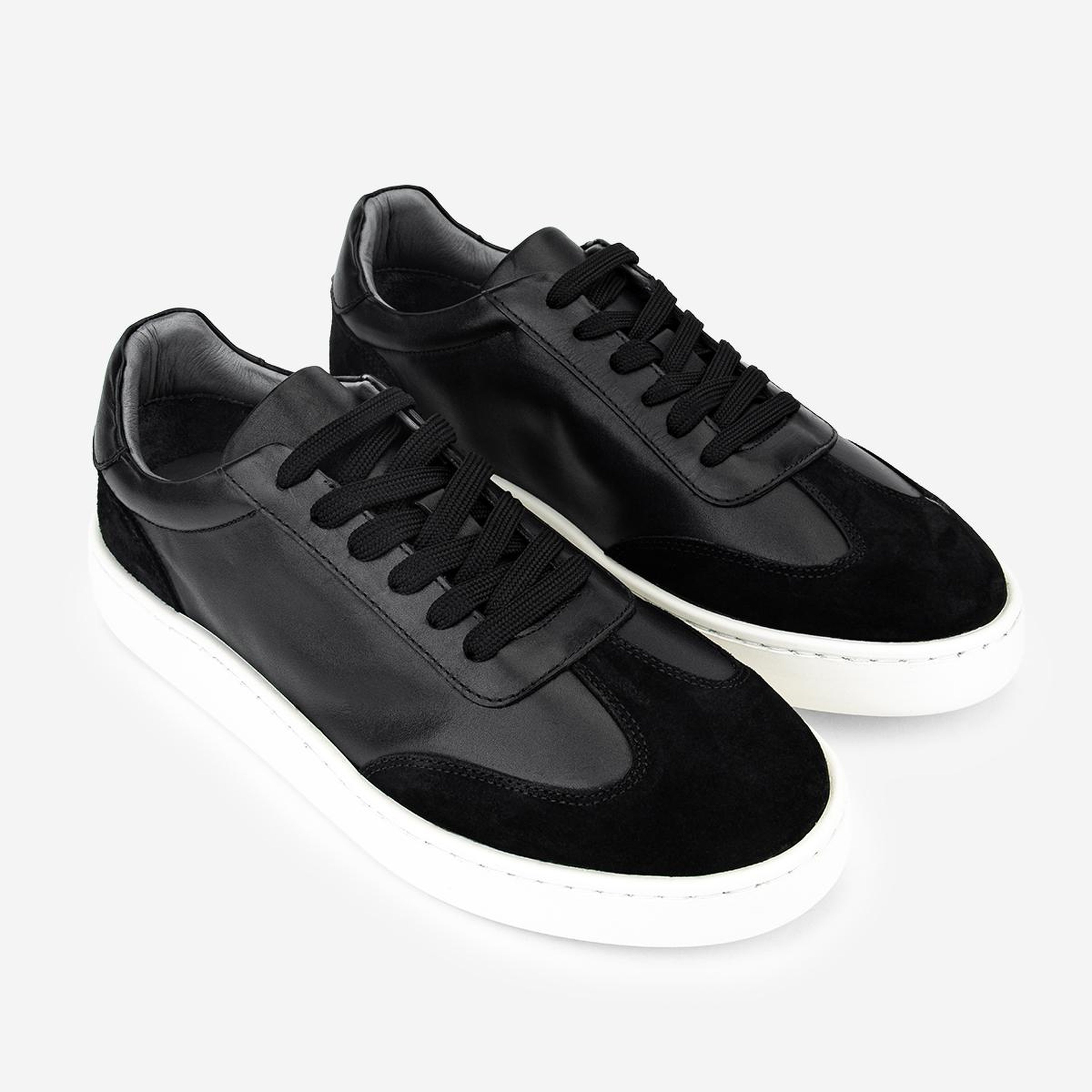 Valmenti Erkek Hakiki Deri Siyah Sneakers & Spor Ayakkabı