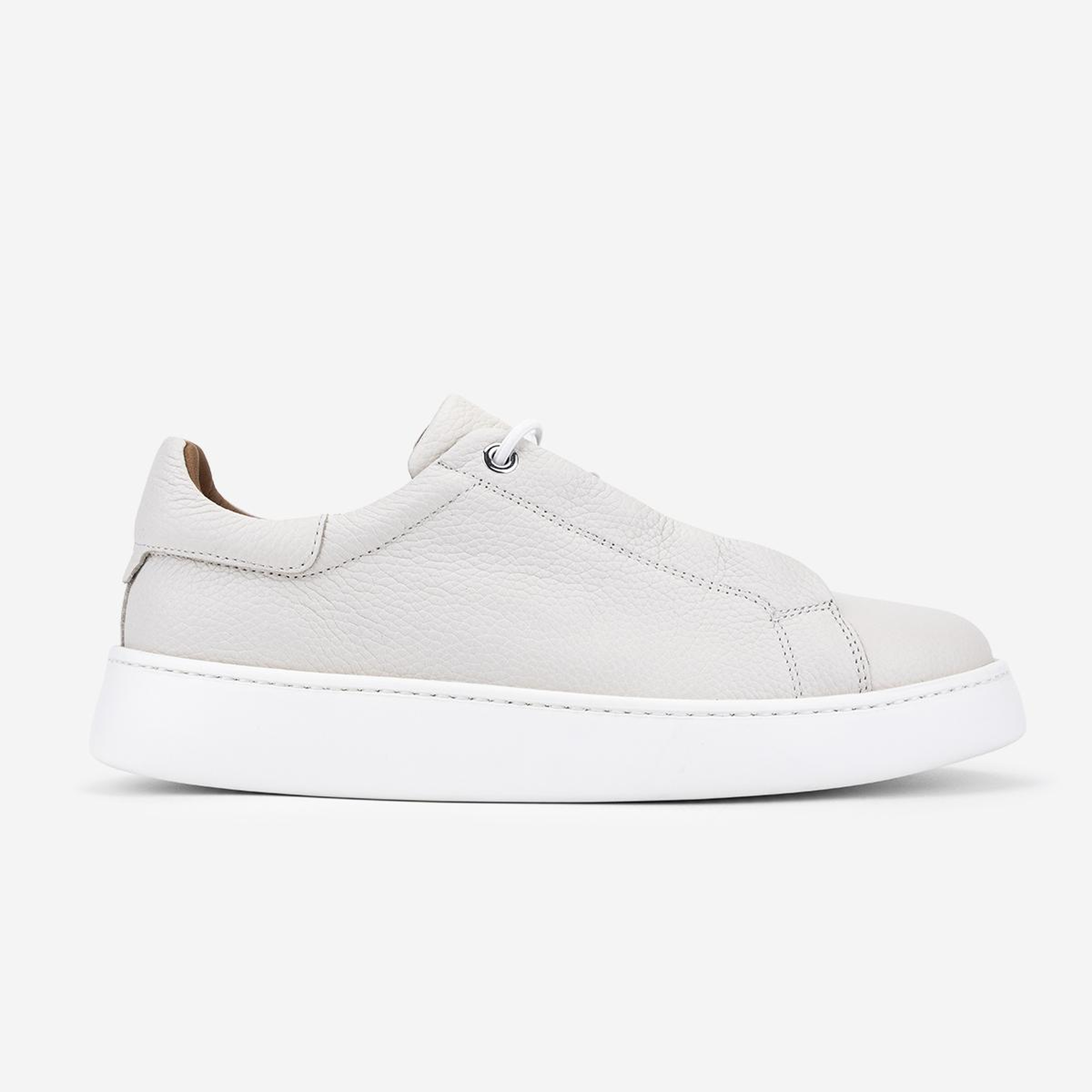 Valmenti Erkek Hakiki Deri Kırık Beyaz Sneakers & Spor Ayakkabı