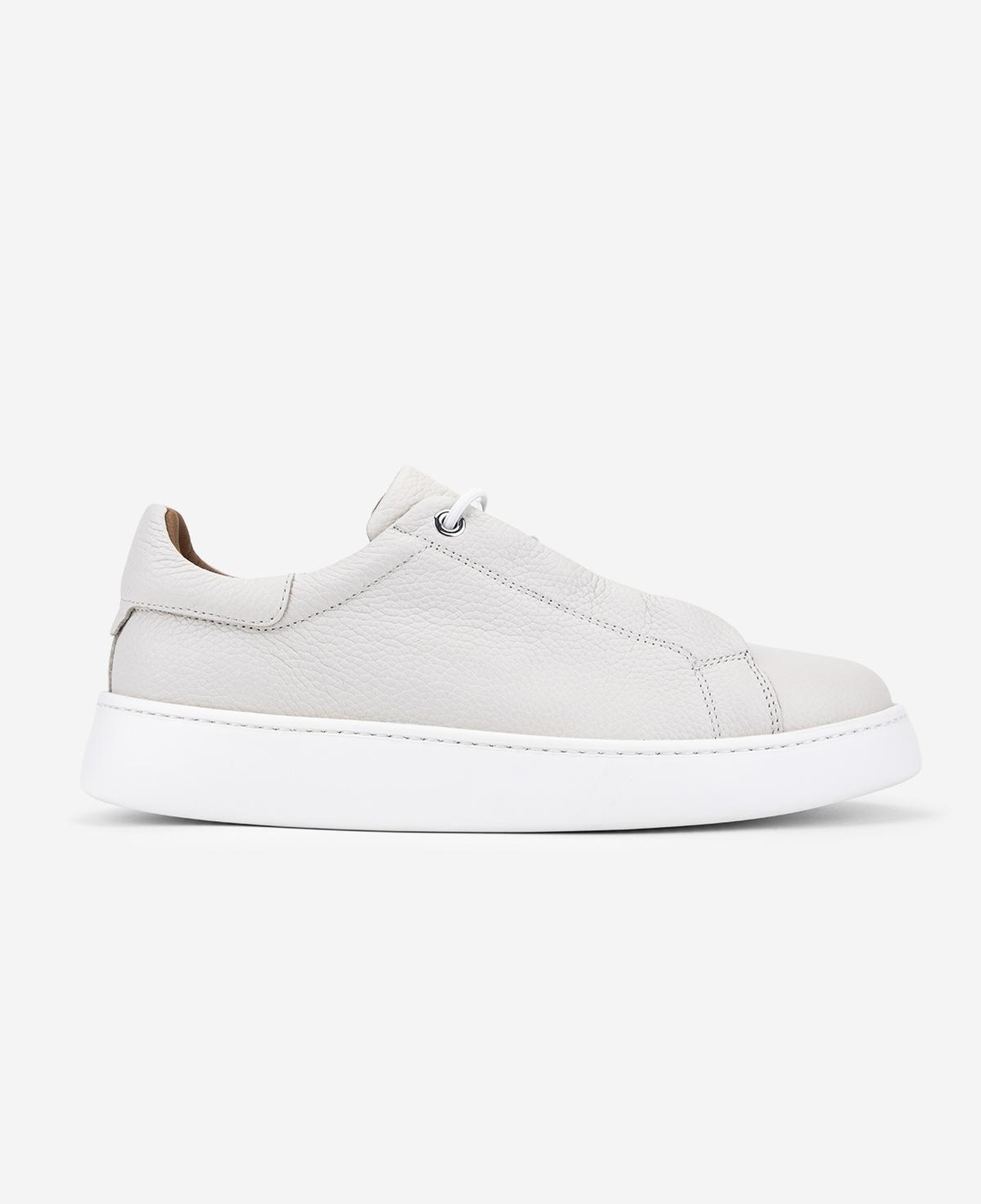 Valmenti Erkek Hakiki Deri Kırık Beyaz Sneakers & Spor Ayakkabı