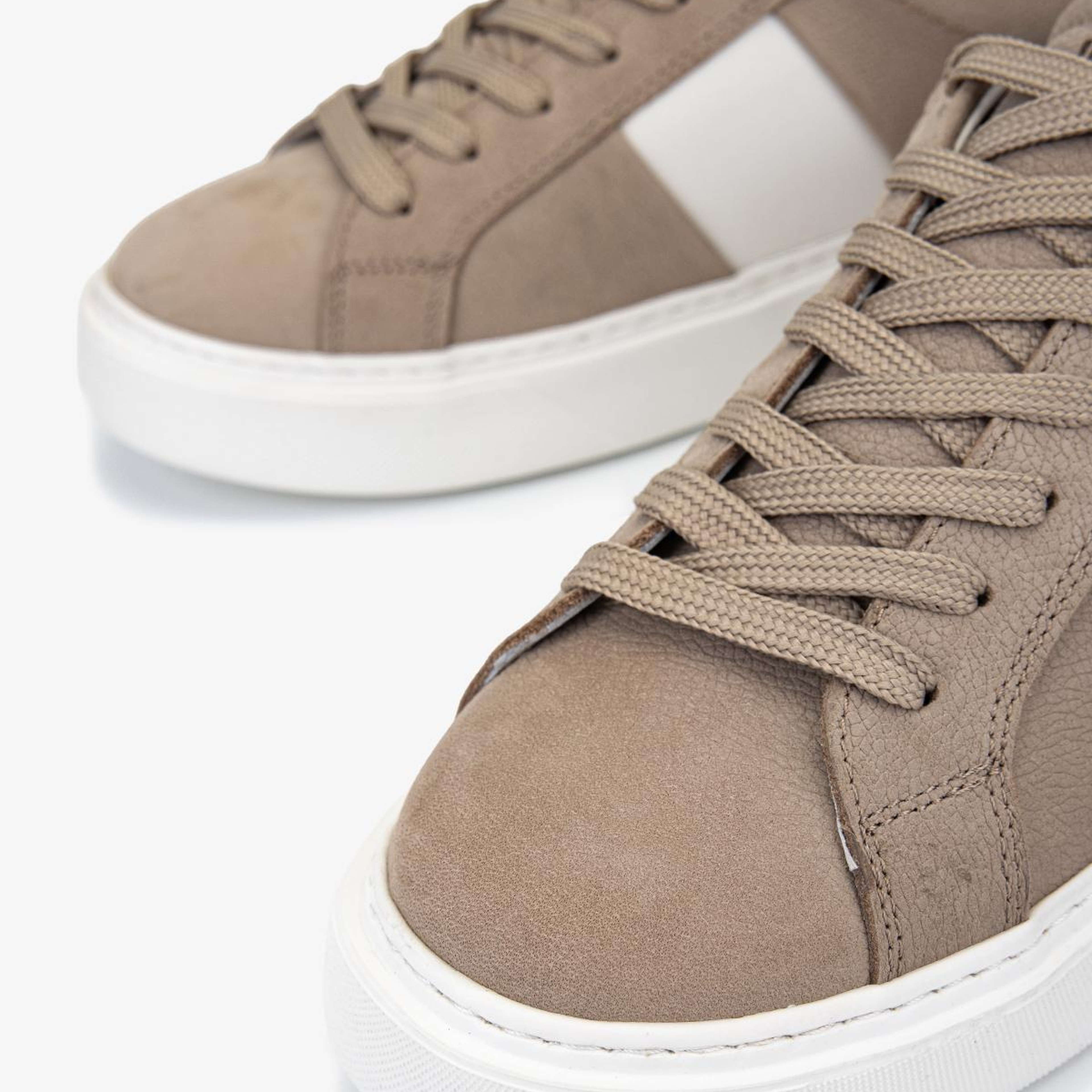Valmenti Erkek Hakiki Deri Bej Sneakers & Spor Ayakkabı