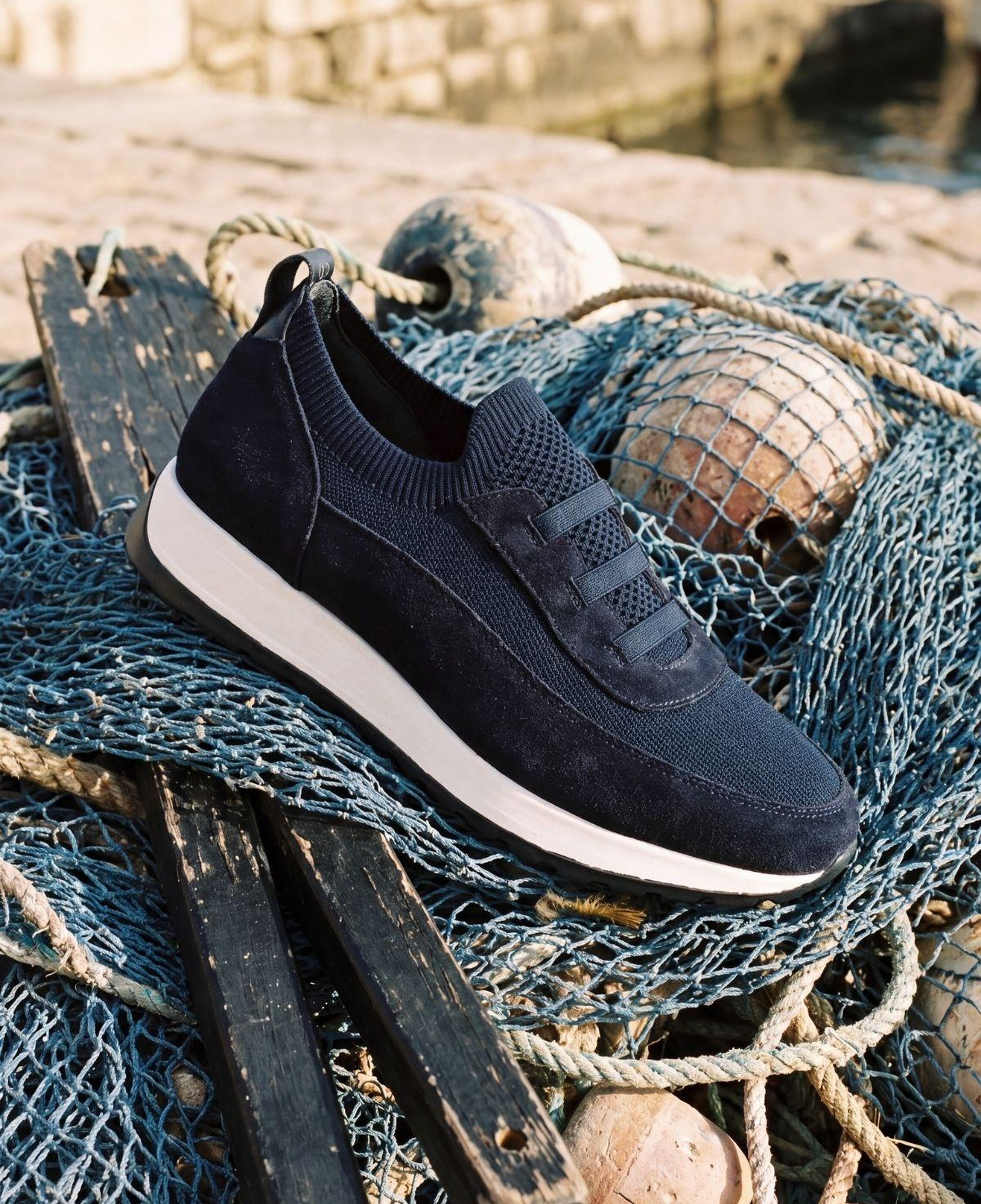Valmenti Erkek Deri & Tekstil Lacivert Sneakers & Spor Ayakkabı