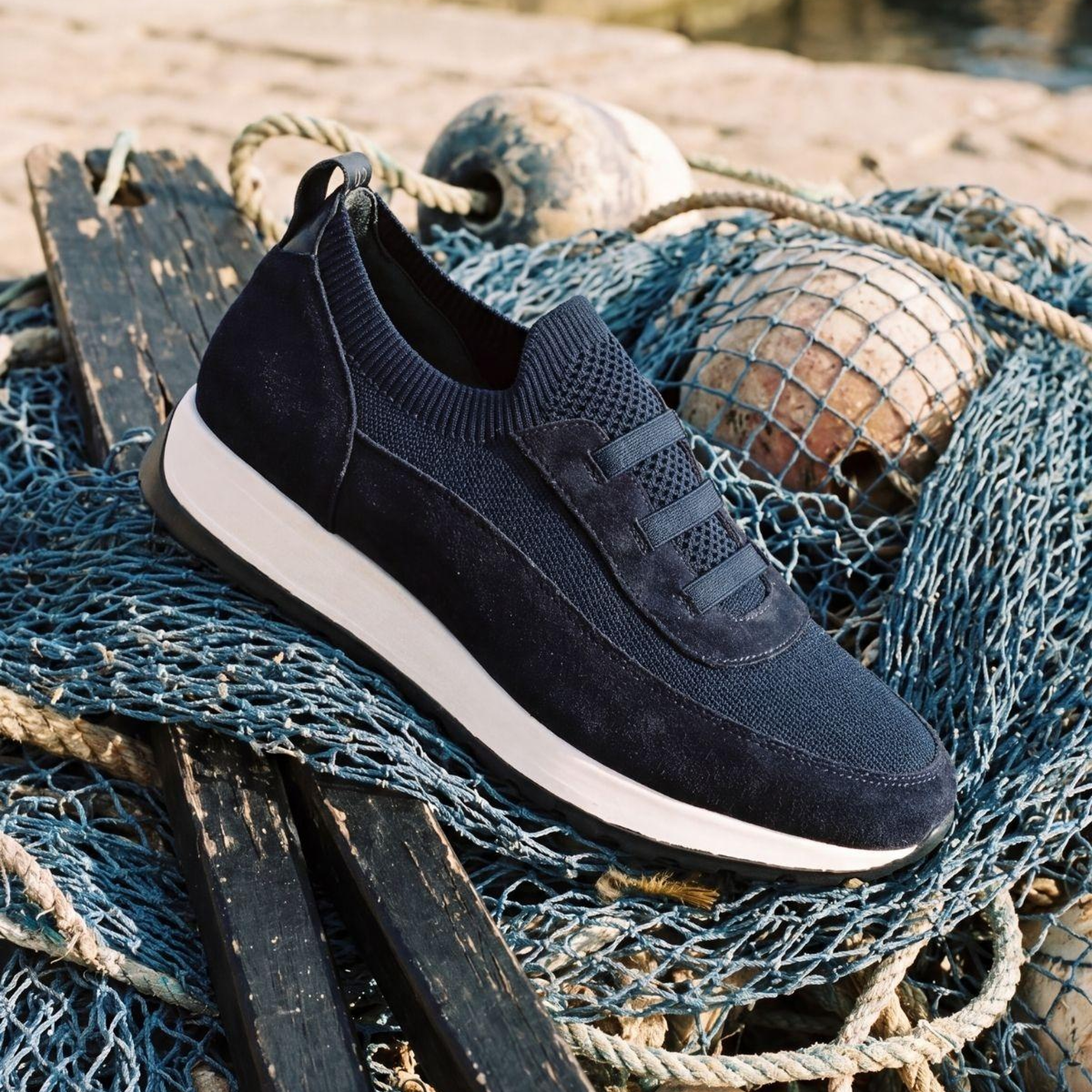 Valmenti Erkek Deri & Tekstil Lacivert Sneakers & Spor Ayakkabı