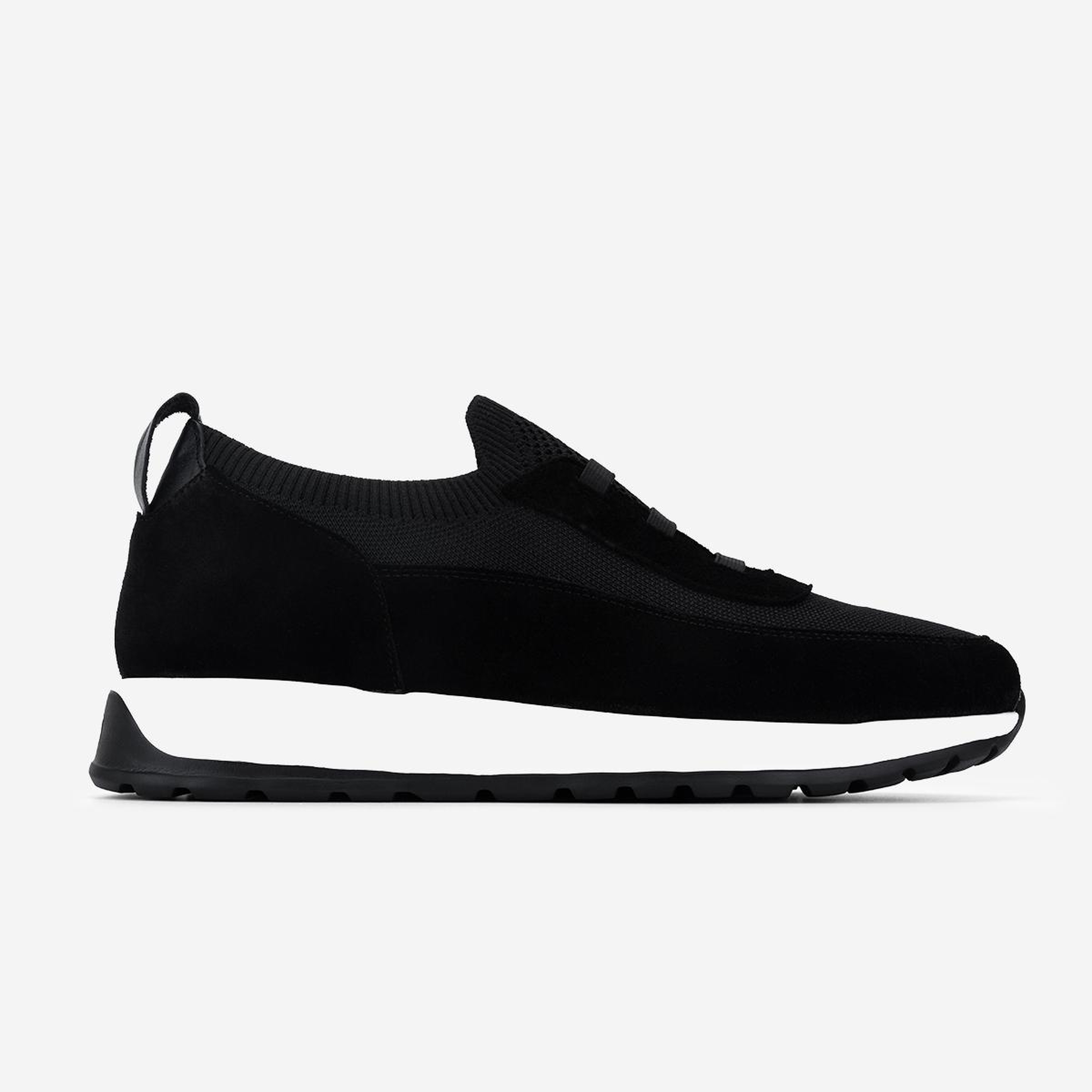 Valmenti Erkek Deri & Tekstil Siyah Sneakers & Spor Ayakkabı