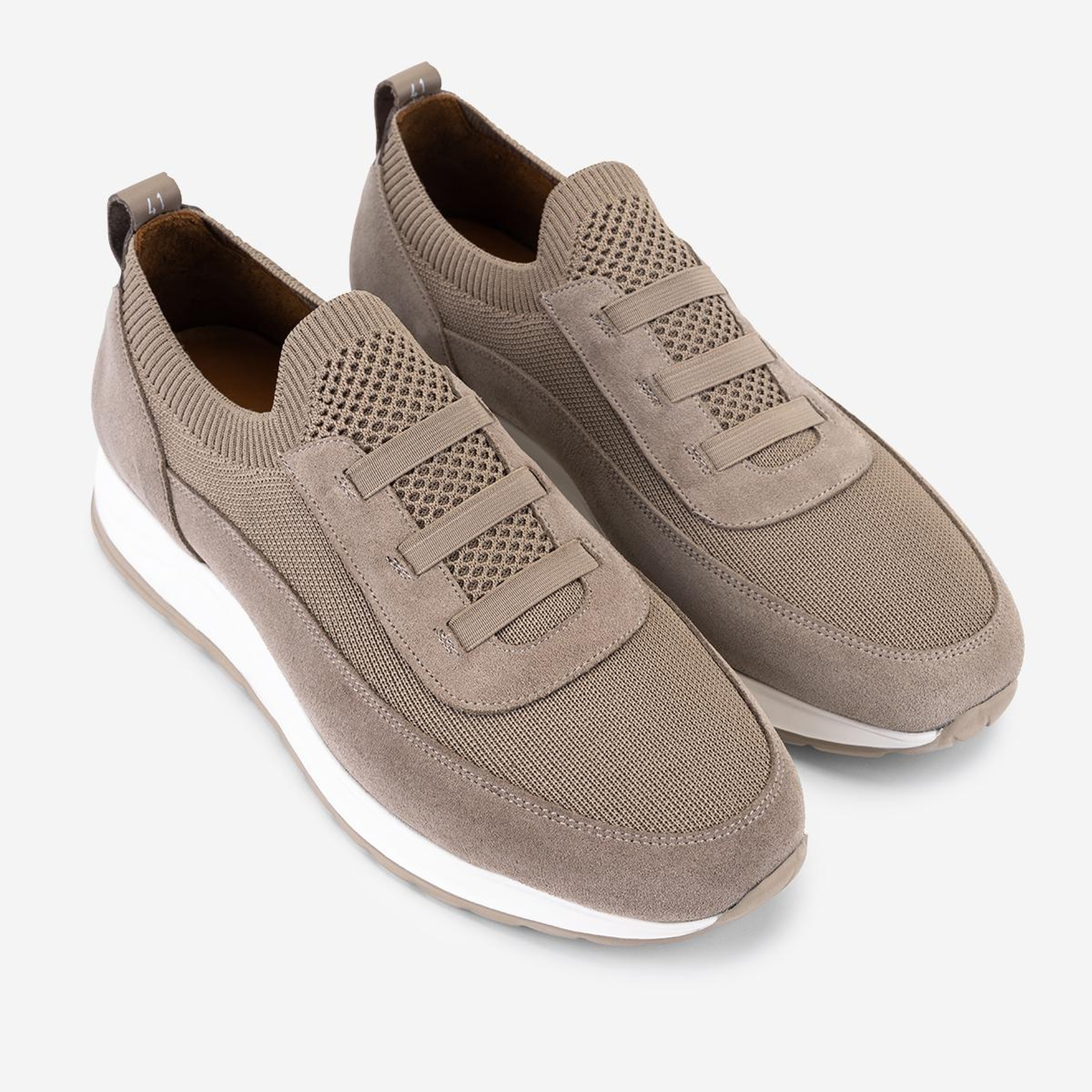 Valmenti Erkek Deri & Tekstil Taupe Sneakers & Spor Ayakkabı