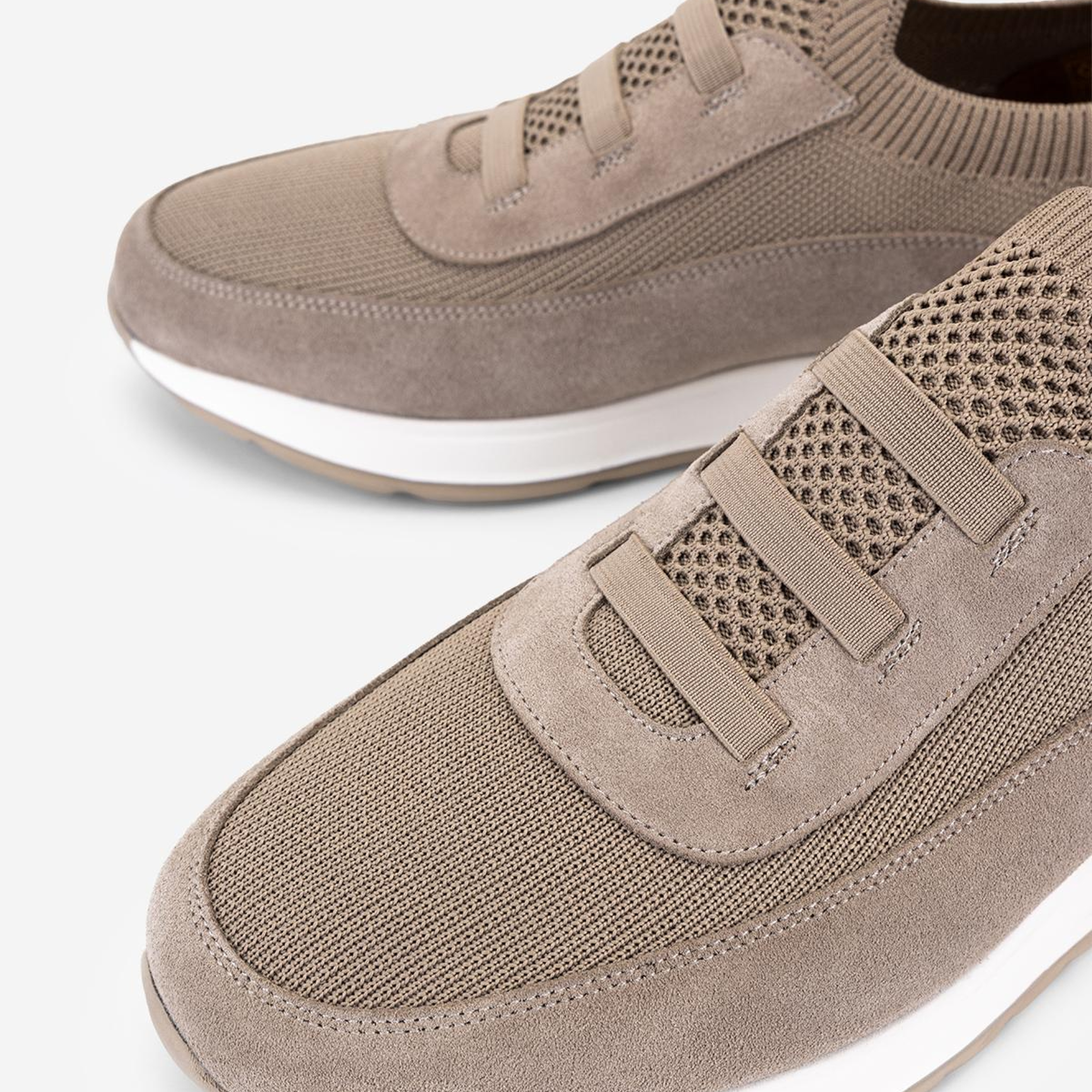 Valmenti Erkek Deri & Tekstil Taupe Sneakers & Spor Ayakkabı