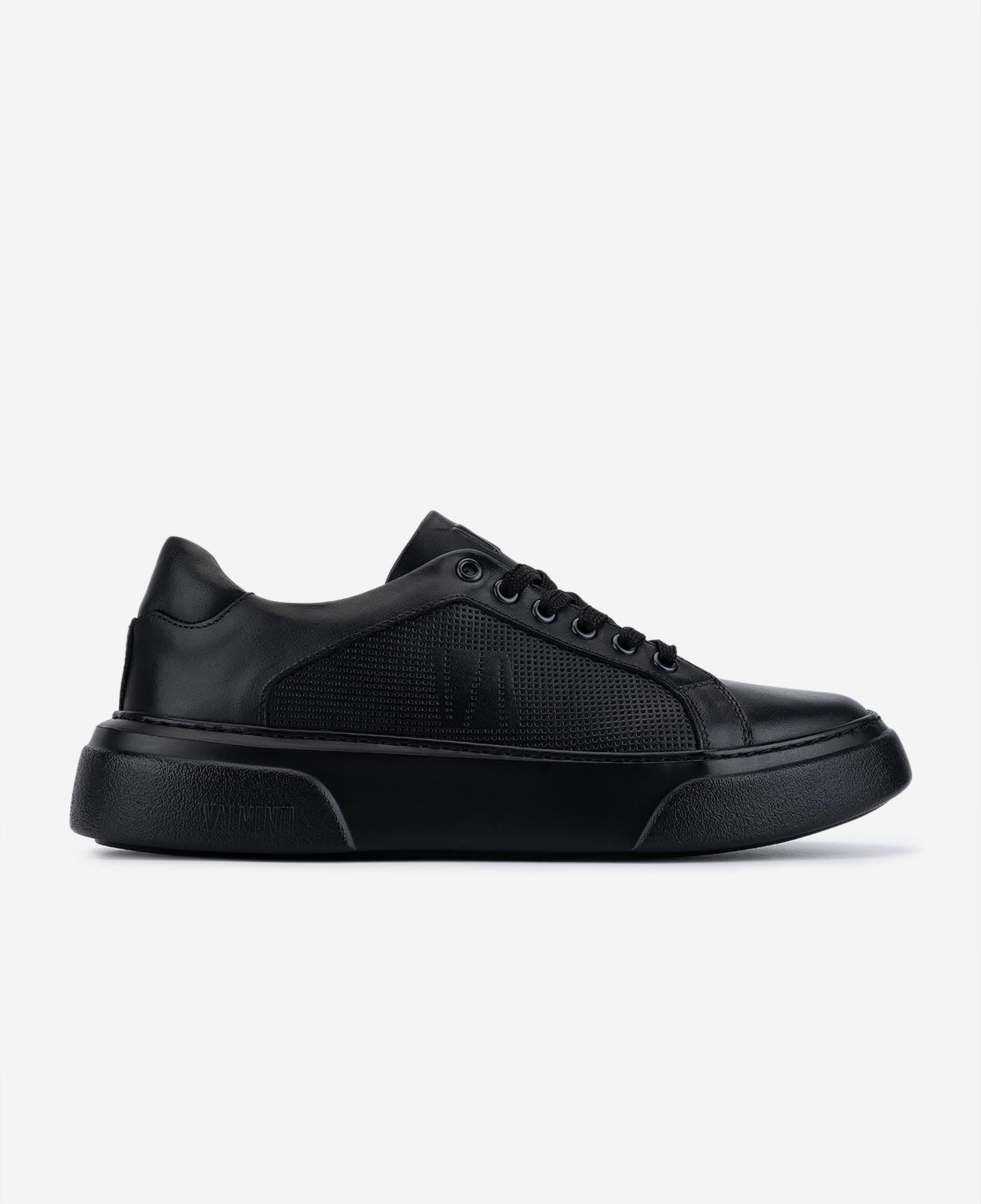 Valmenti Erkek Hakiki Deri Siyah Sneakers & Spor Ayakkabı