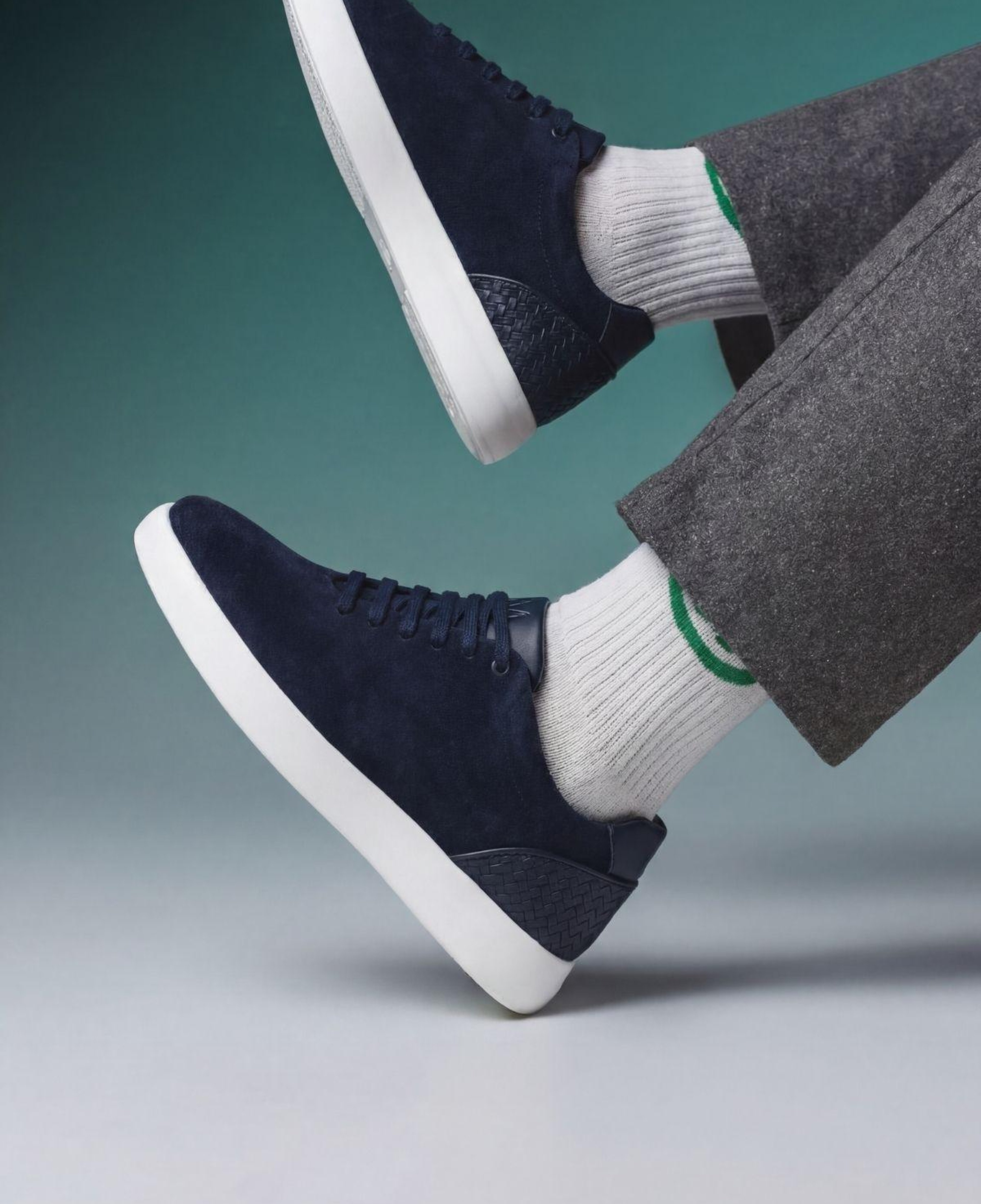 Valmenti Erkek Hakiki Deri Lacivert Süet Sneakers & Spor Ayakkabı