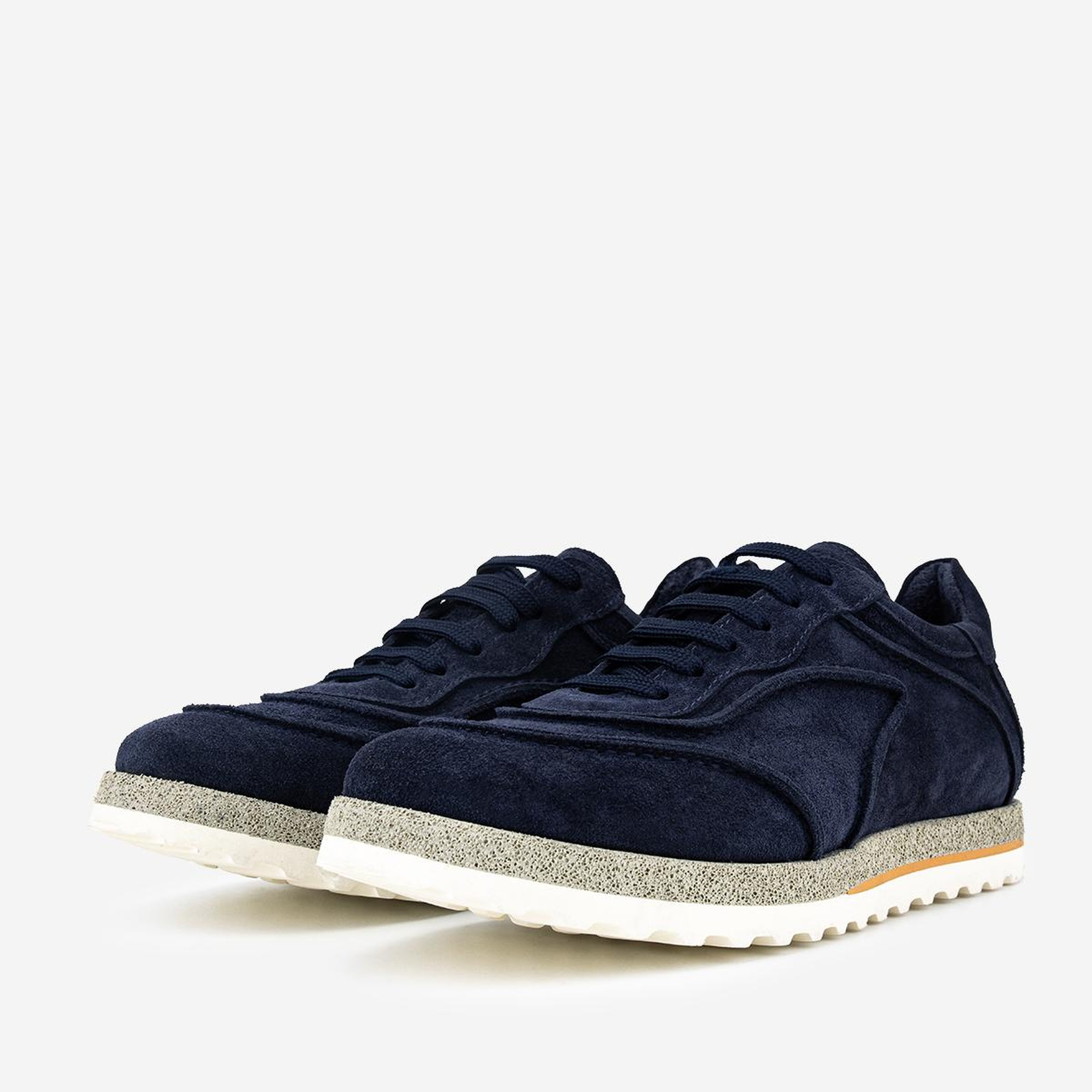 Valmenti Erkek Hakiki Deri Lacivert Süet Sneakers & Spor Ayakkabı