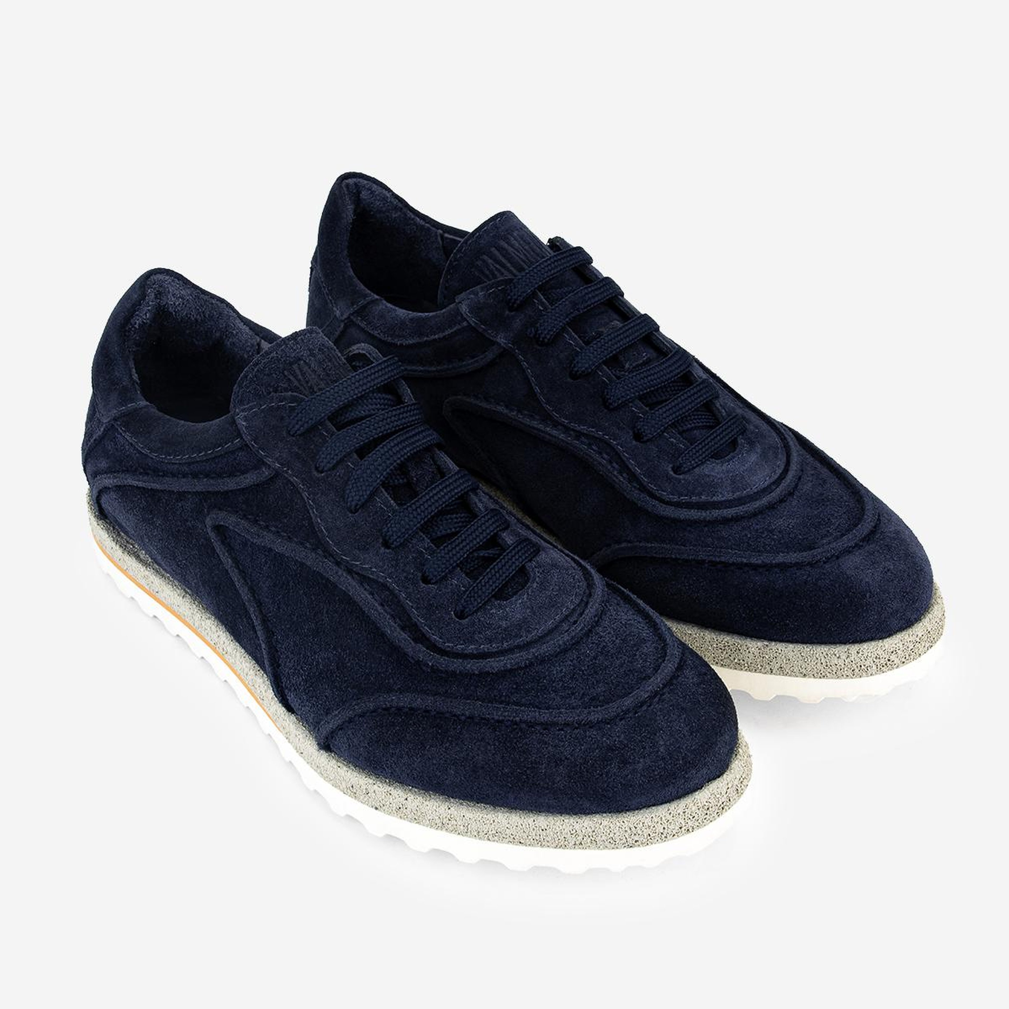 Valmenti Erkek Hakiki Deri Lacivert Süet Sneakers & Spor Ayakkabı