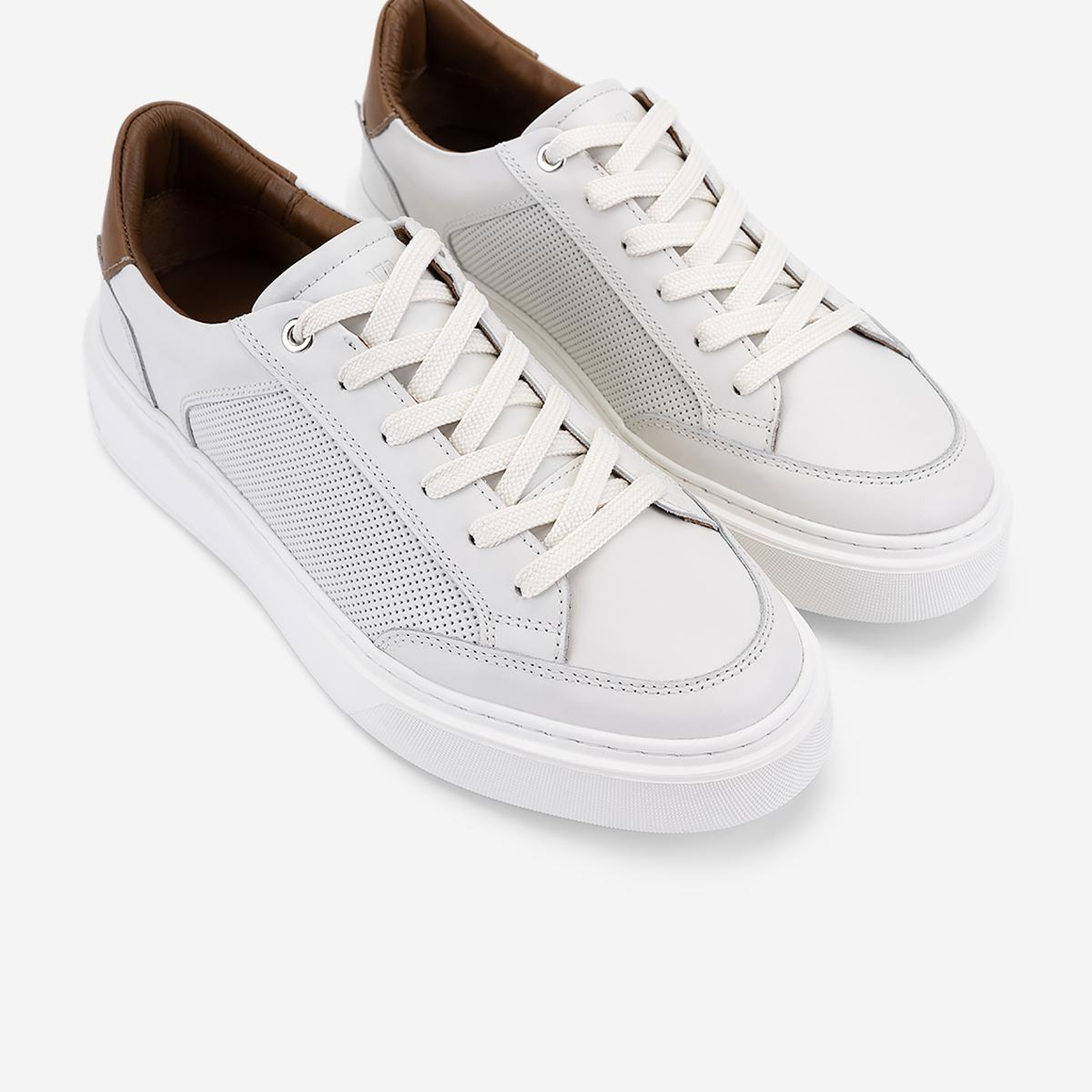 Valmenti Erkek Hakiki Deri Beyaz Sneakers & Spor Ayakkabı