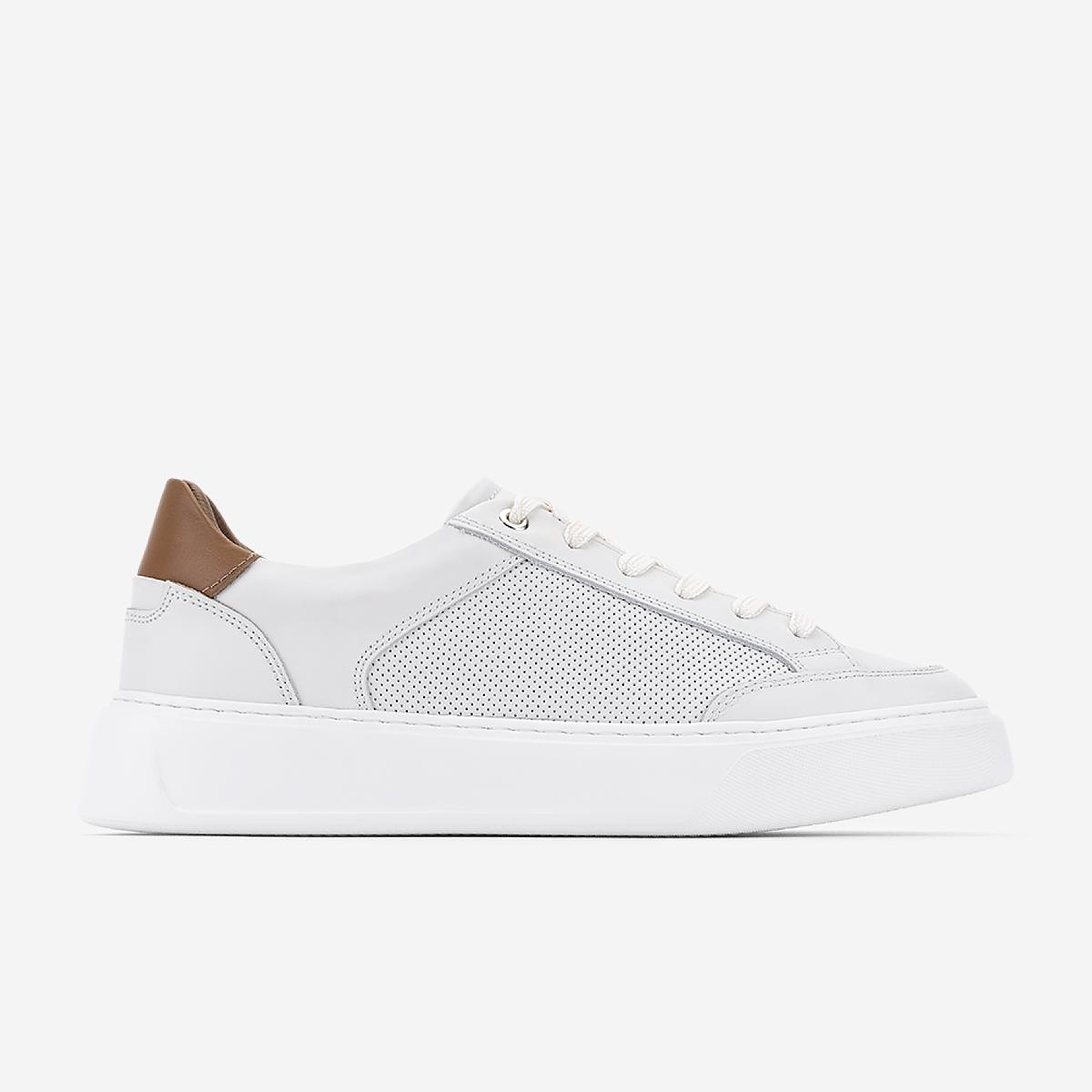 Valmenti Erkek Hakiki Deri Beyaz Sneakers & Spor Ayakkabı