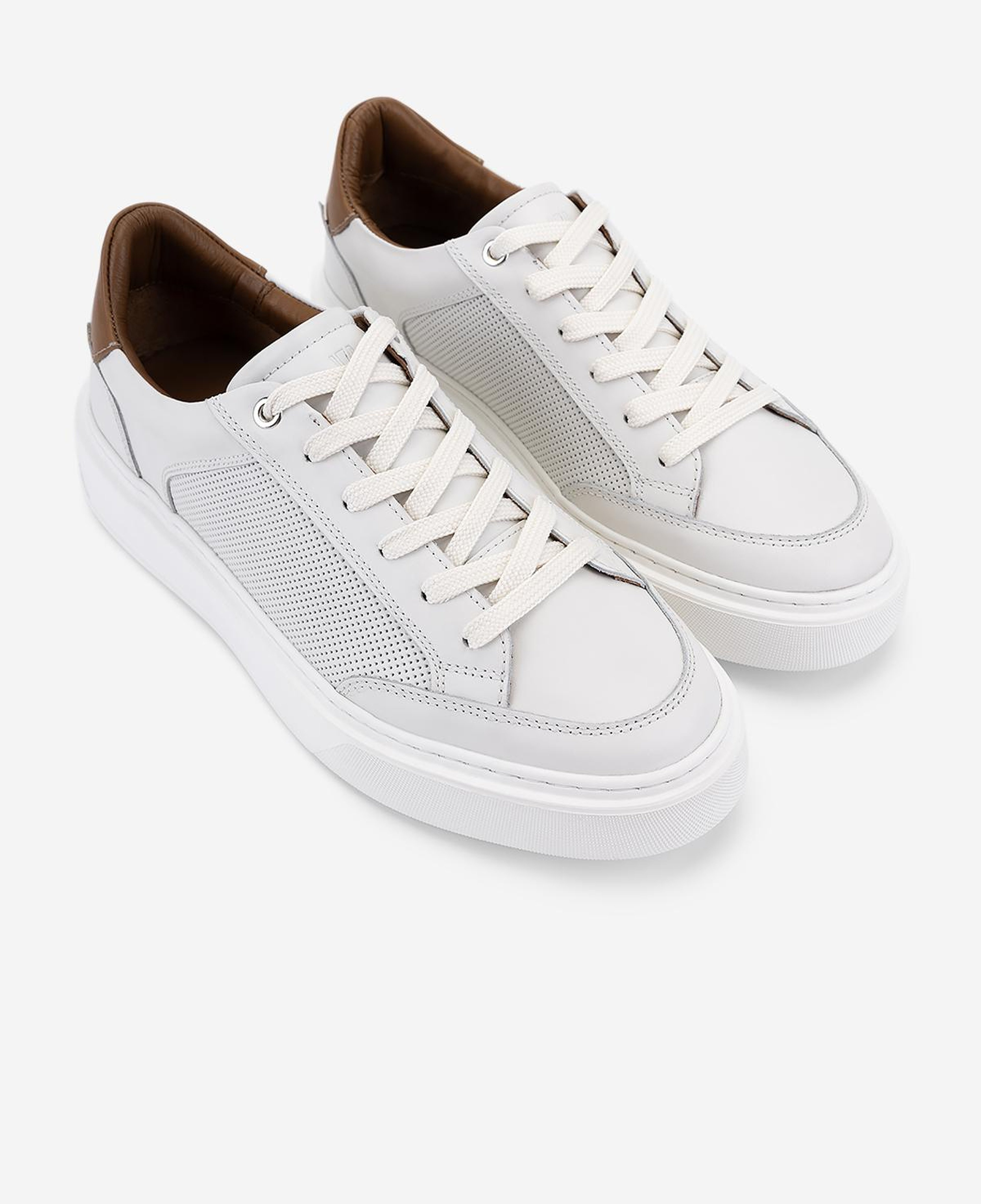 Valmenti Erkek Hakiki Deri Beyaz Sneakers & Spor Ayakkabı