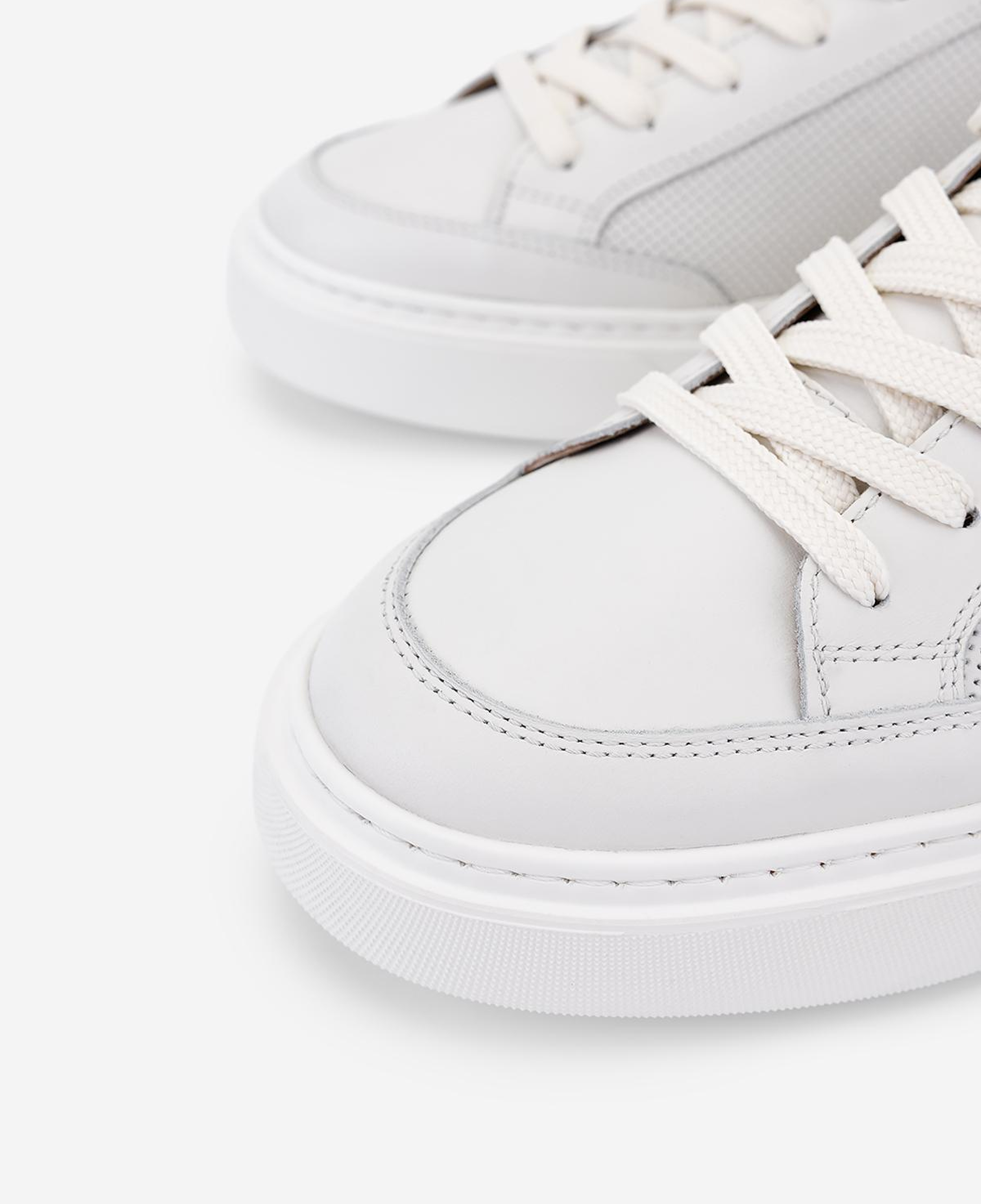 Valmenti Erkek Hakiki Deri Beyaz Sneakers & Spor Ayakkabı