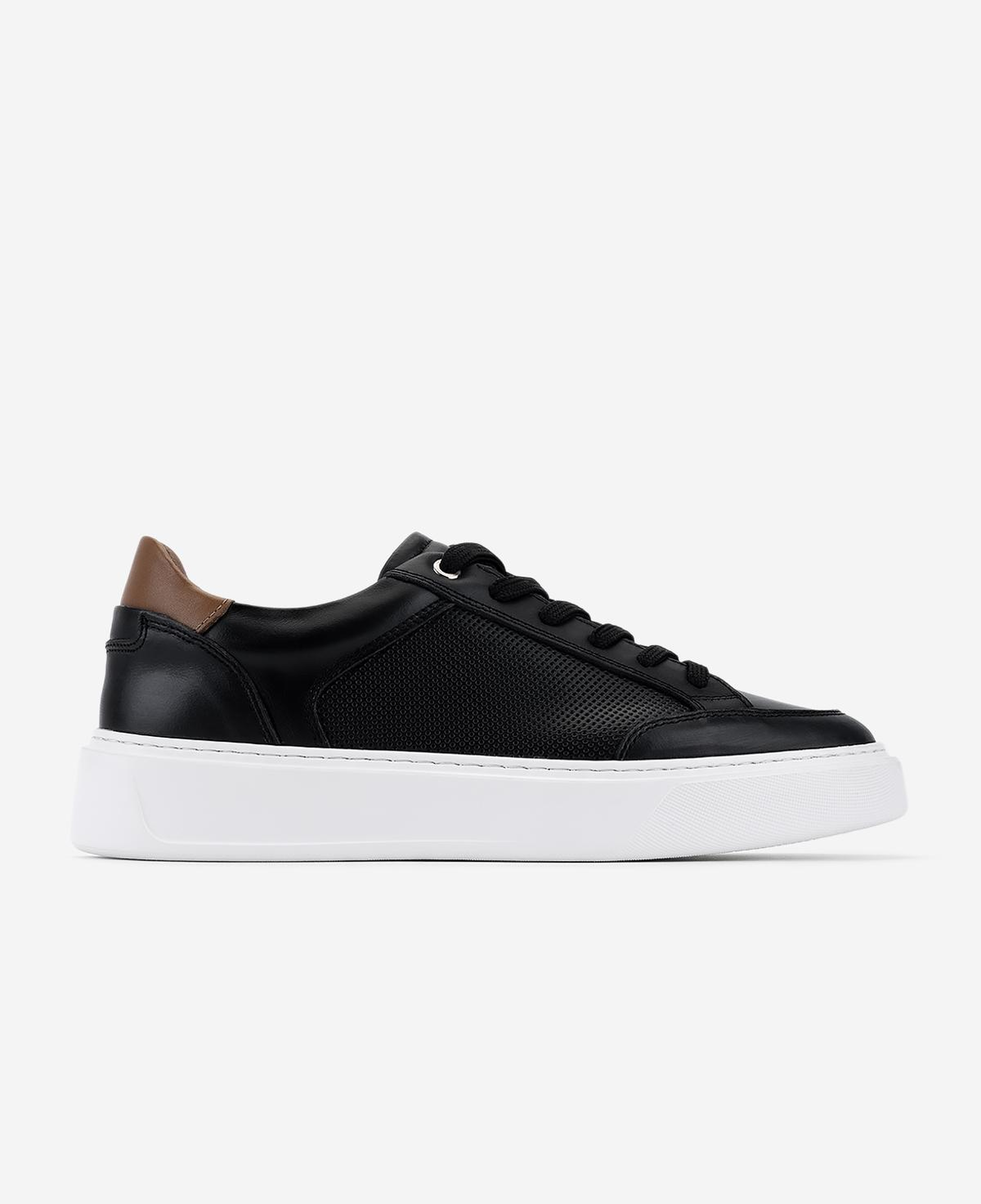 Valmenti Erkek Hakiki Deri Siyah Sneakers & Spor Ayakkabı