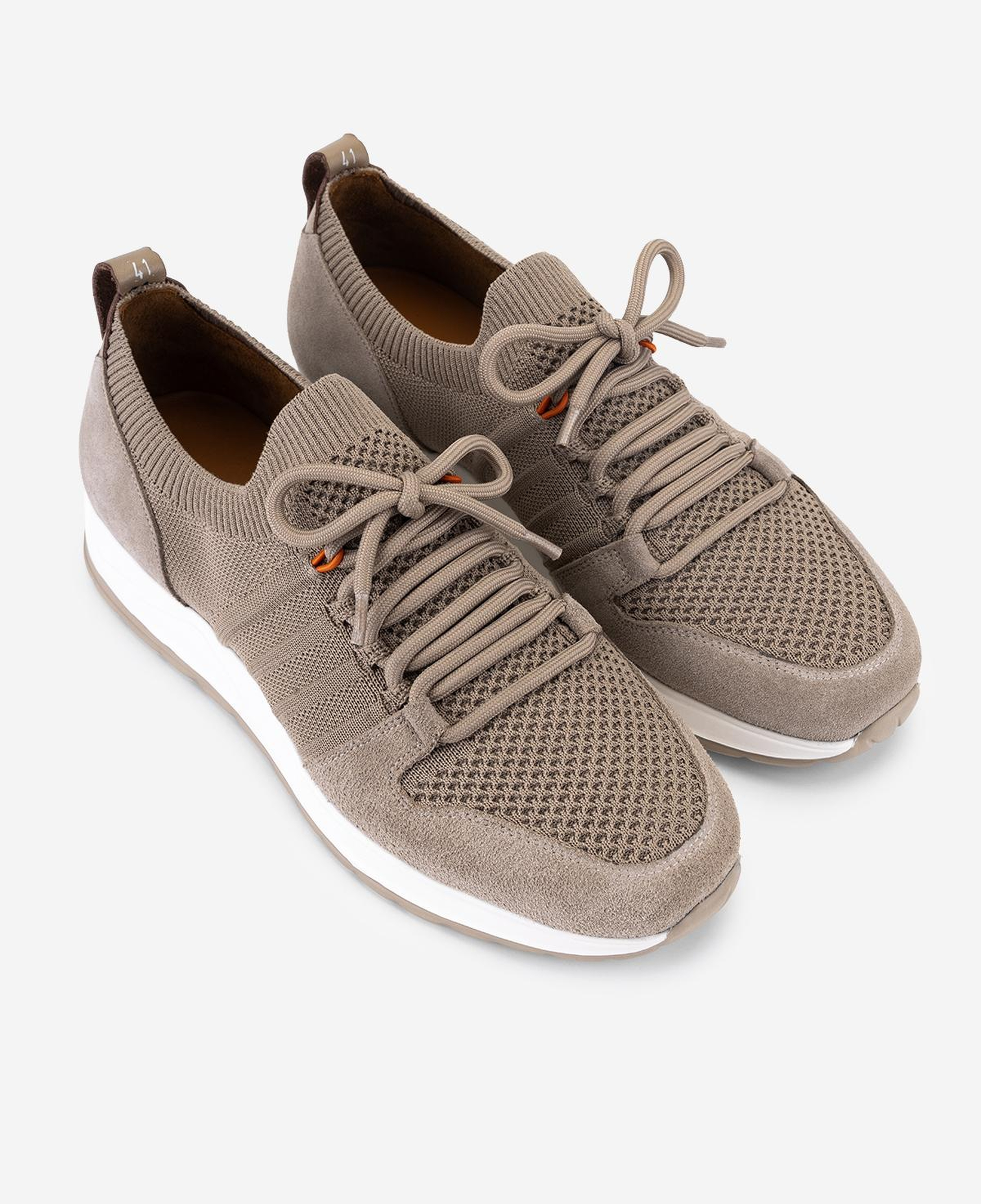 Valmenti Erkek Deri & Tekstil Bej Süet Sneakers & Spor Ayakkabı