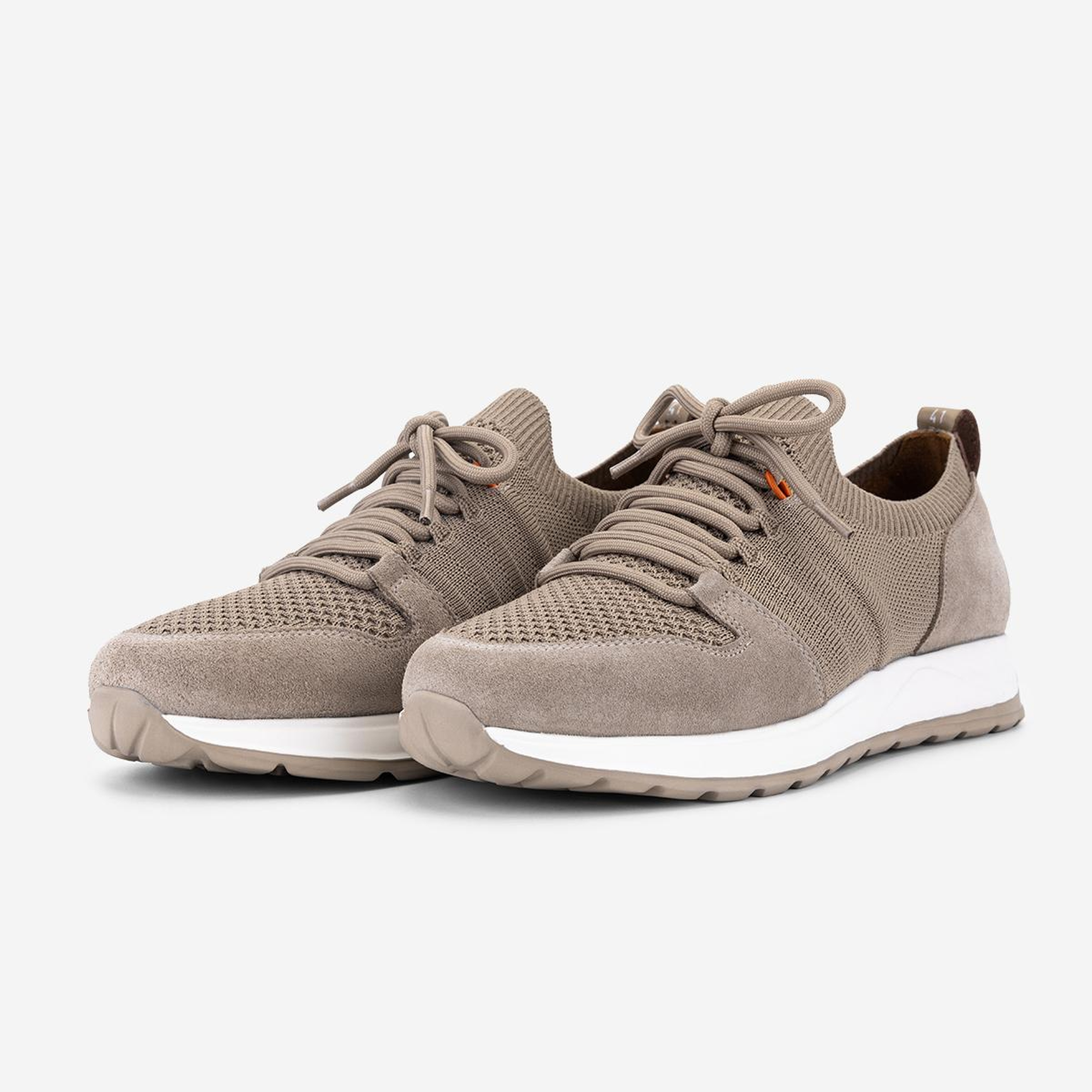 Valmenti Erkek Deri & Tekstil Bej Süet Sneakers & Spor Ayakkabı