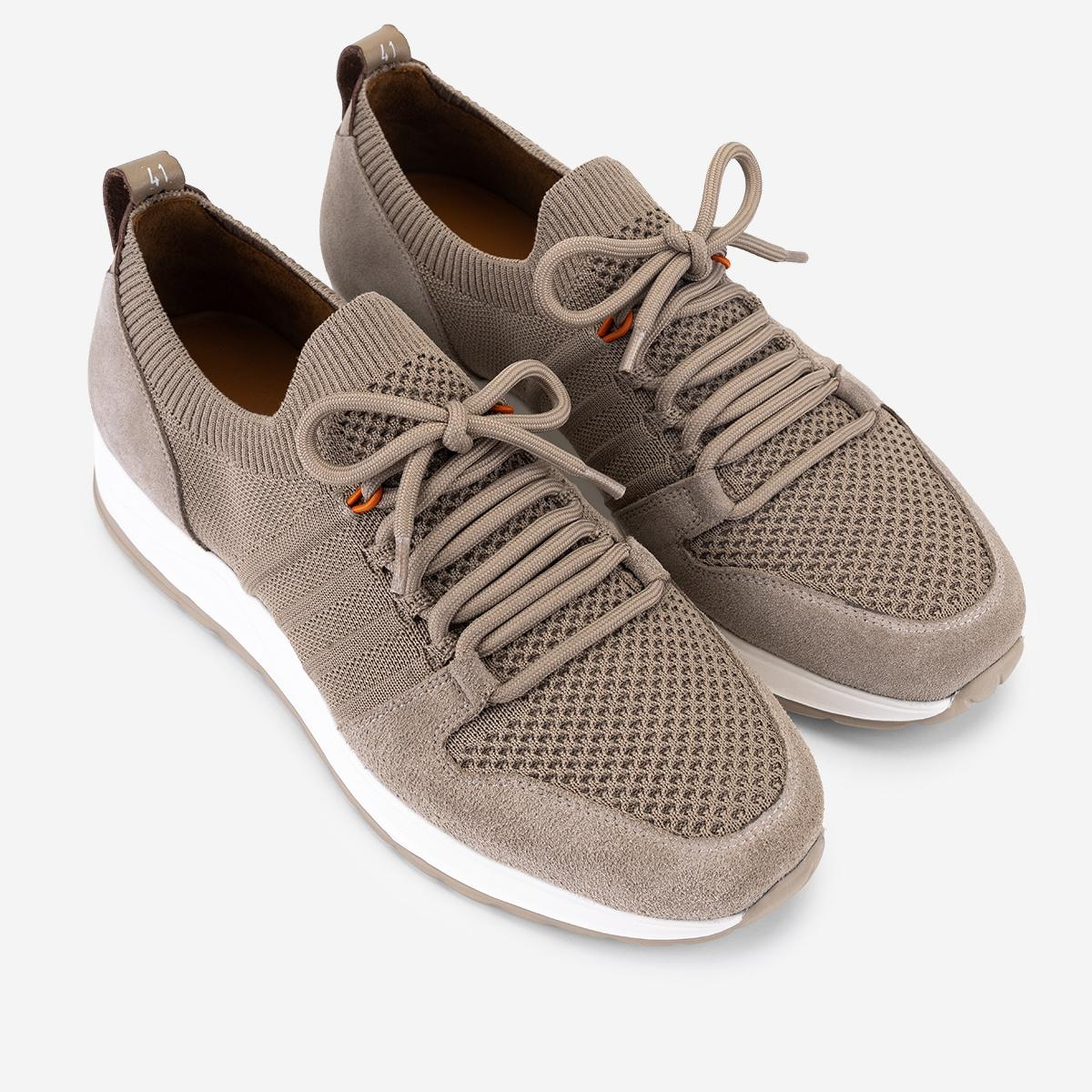 Valmenti Erkek Deri & Tekstil Bej Süet Sneakers & Spor Ayakkabı