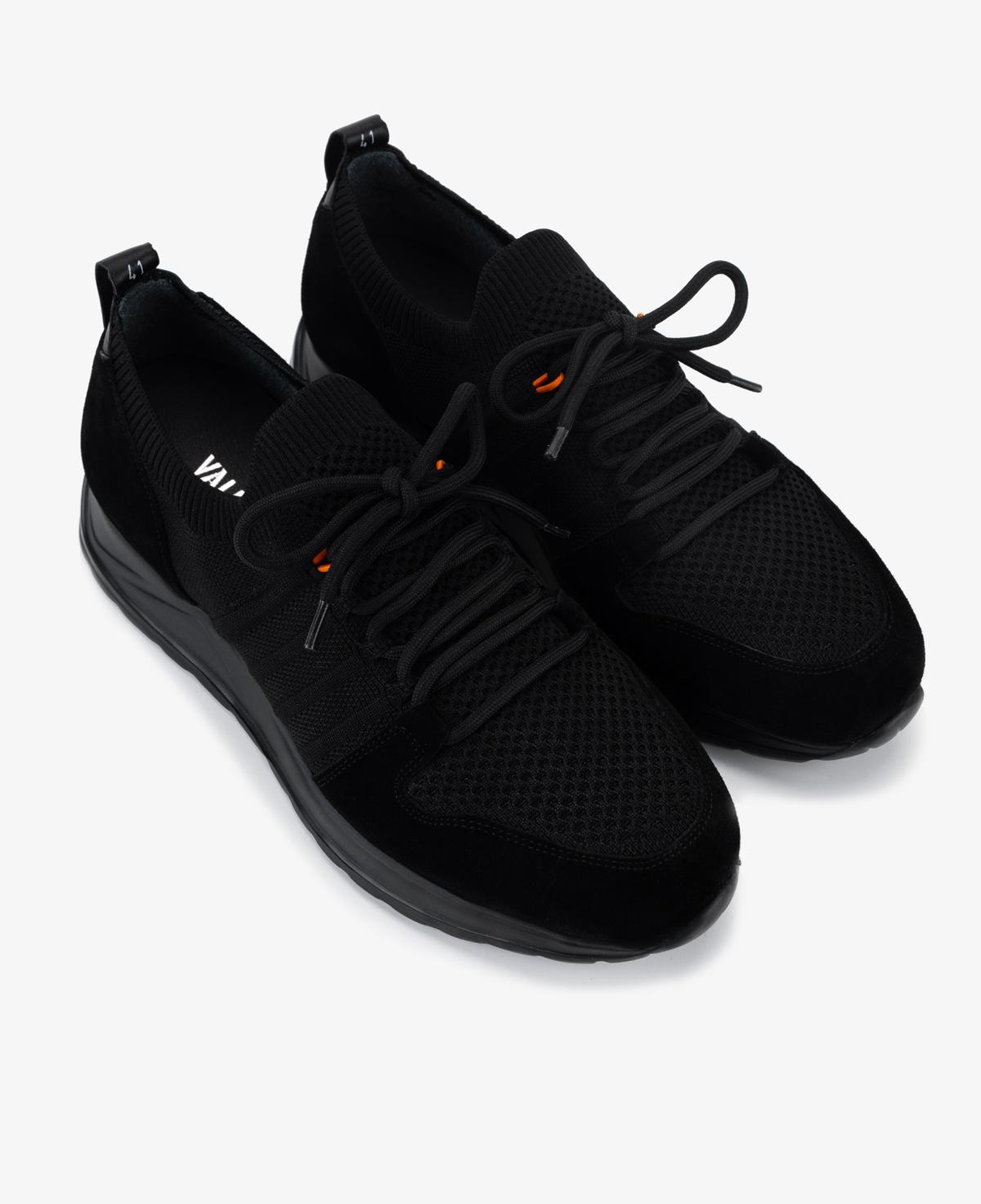 Valmenti Erkek Deri & Tekstil Siyah Süet Sneakers & Spor Ayakkabı