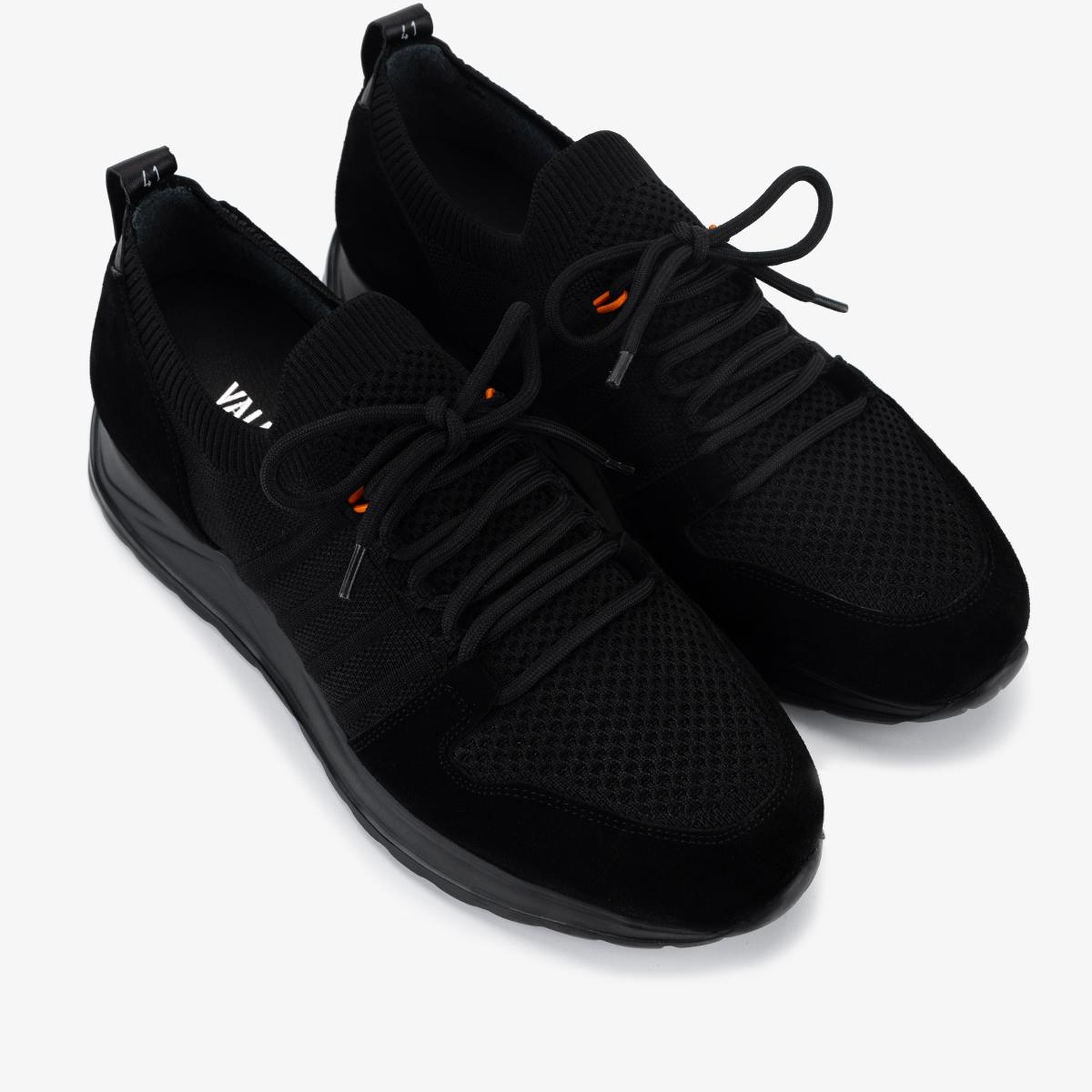 Valmenti Erkek Deri & Tekstil Siyah Süet Sneakers & Spor Ayakkabı