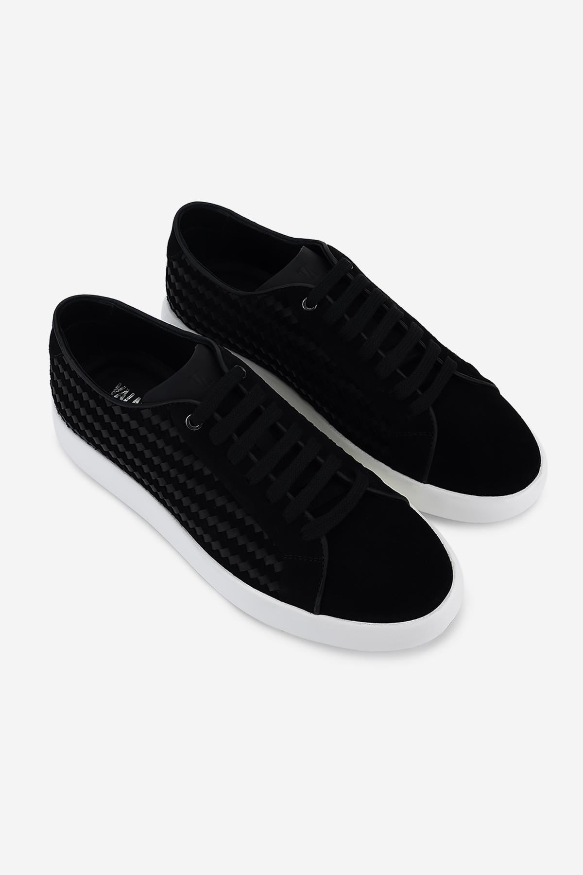 Valmenti Erkek Hakiki Deri Siyah Sneakers & Spor Ayakkabı
