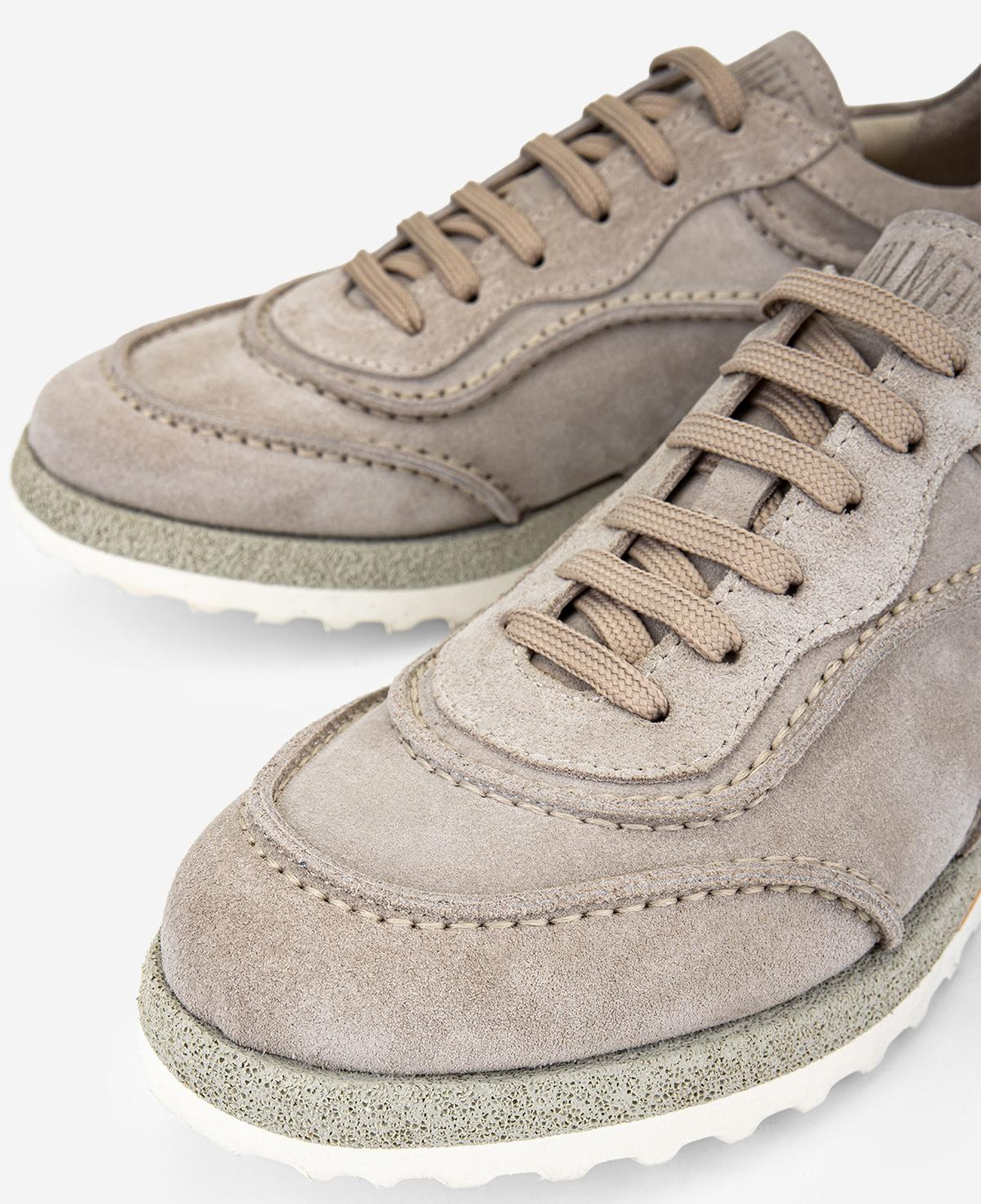 Valmenti Erkek Hakiki Deri Bej Süet Sneakers & Spor Ayakkabı