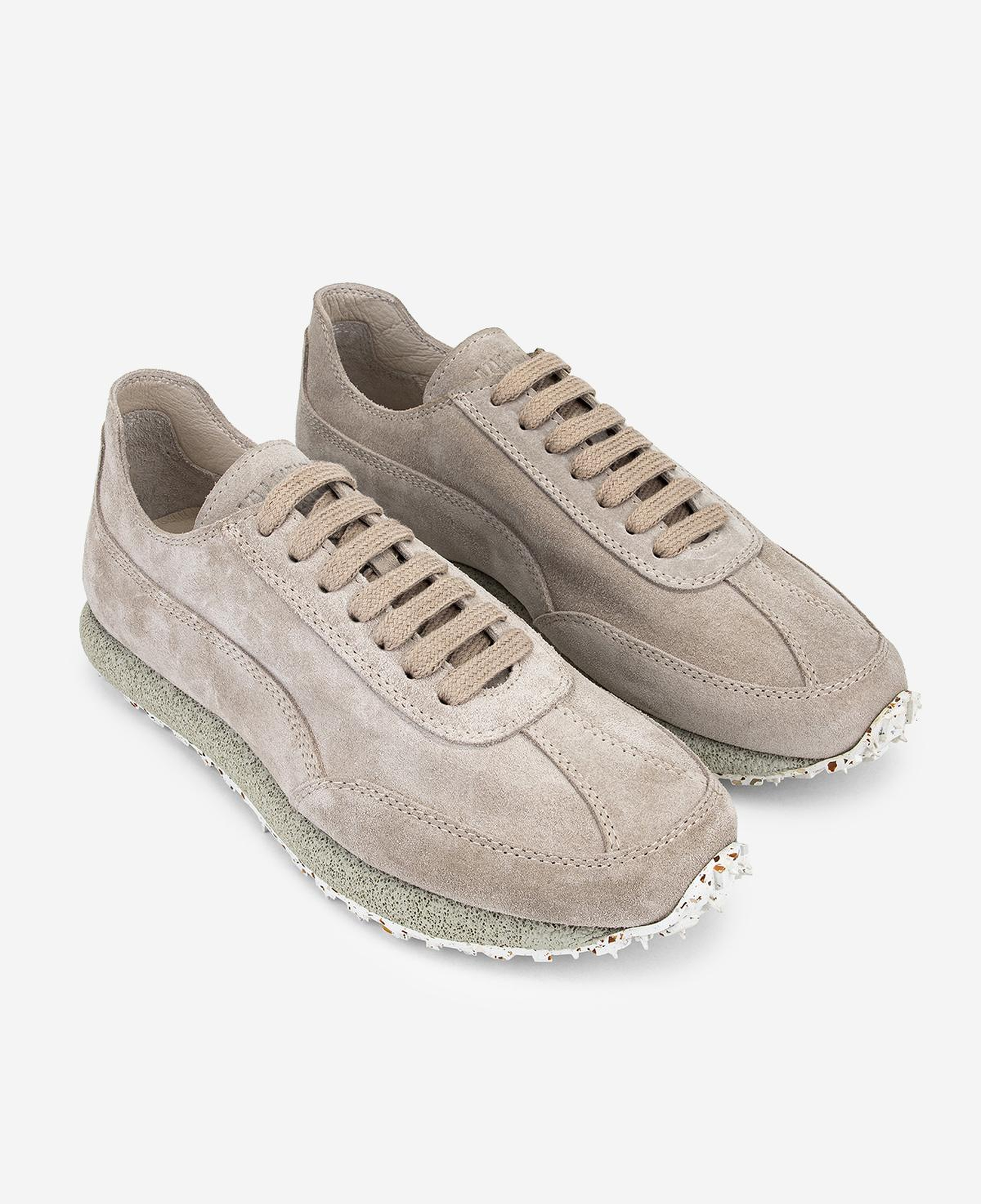 Valmenti Erkek Hakiki Deri Bej Süet Sneakers & Spor Ayakkabı