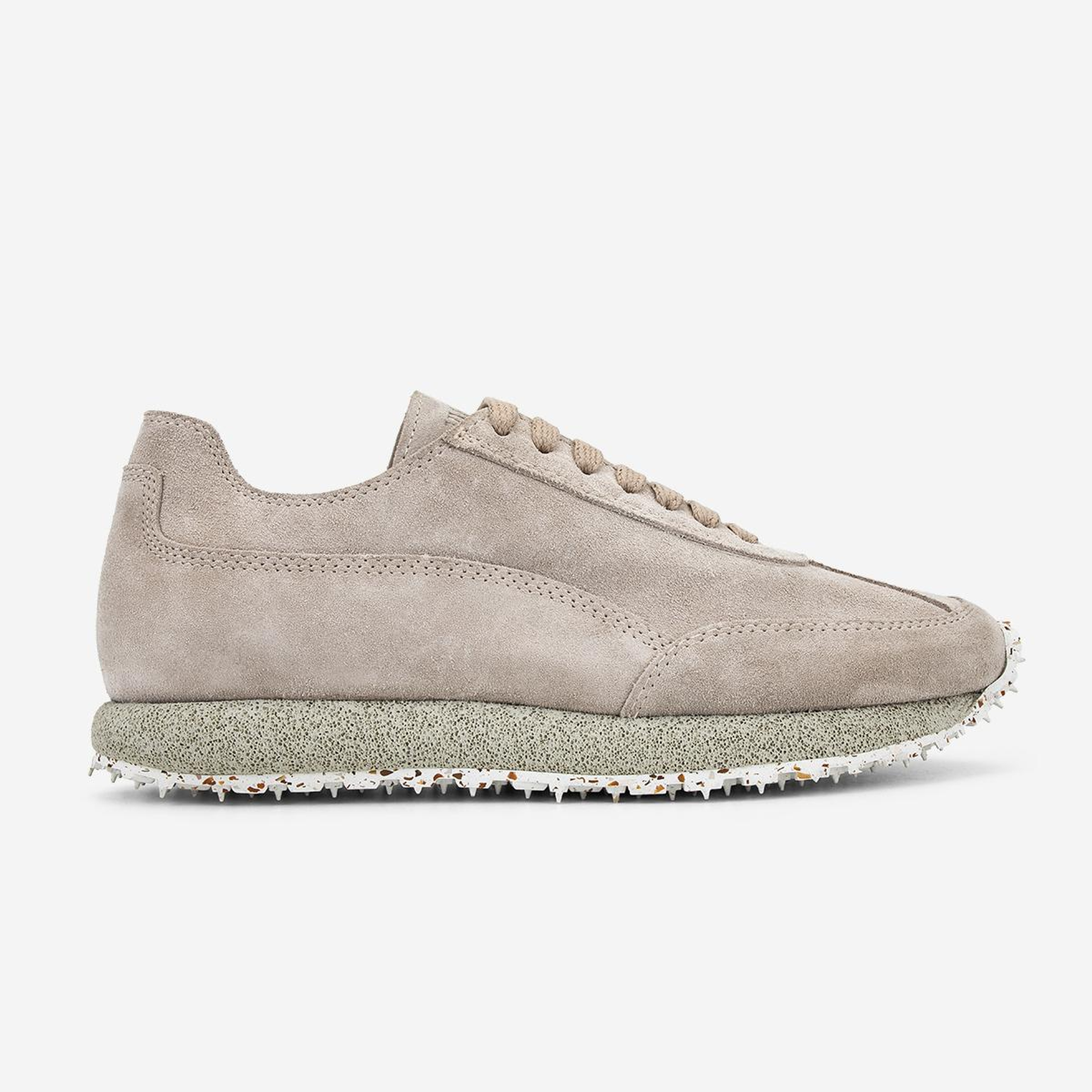 Valmenti Erkek Hakiki Deri Bej Süet Sneakers & Spor Ayakkabı