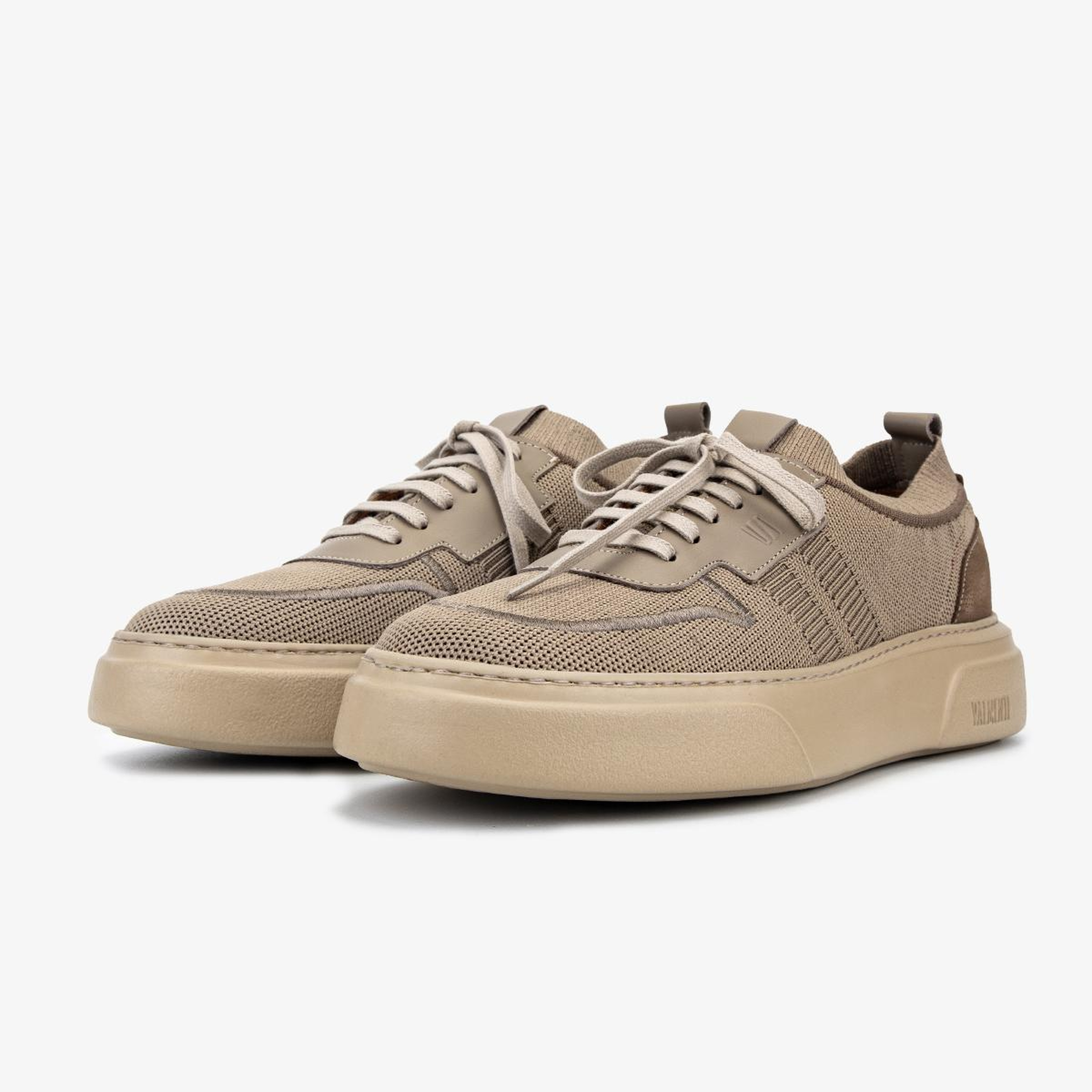 Valmenti Erkek Deri & Tekstil Bej Sneakers & Spor Ayakkabı