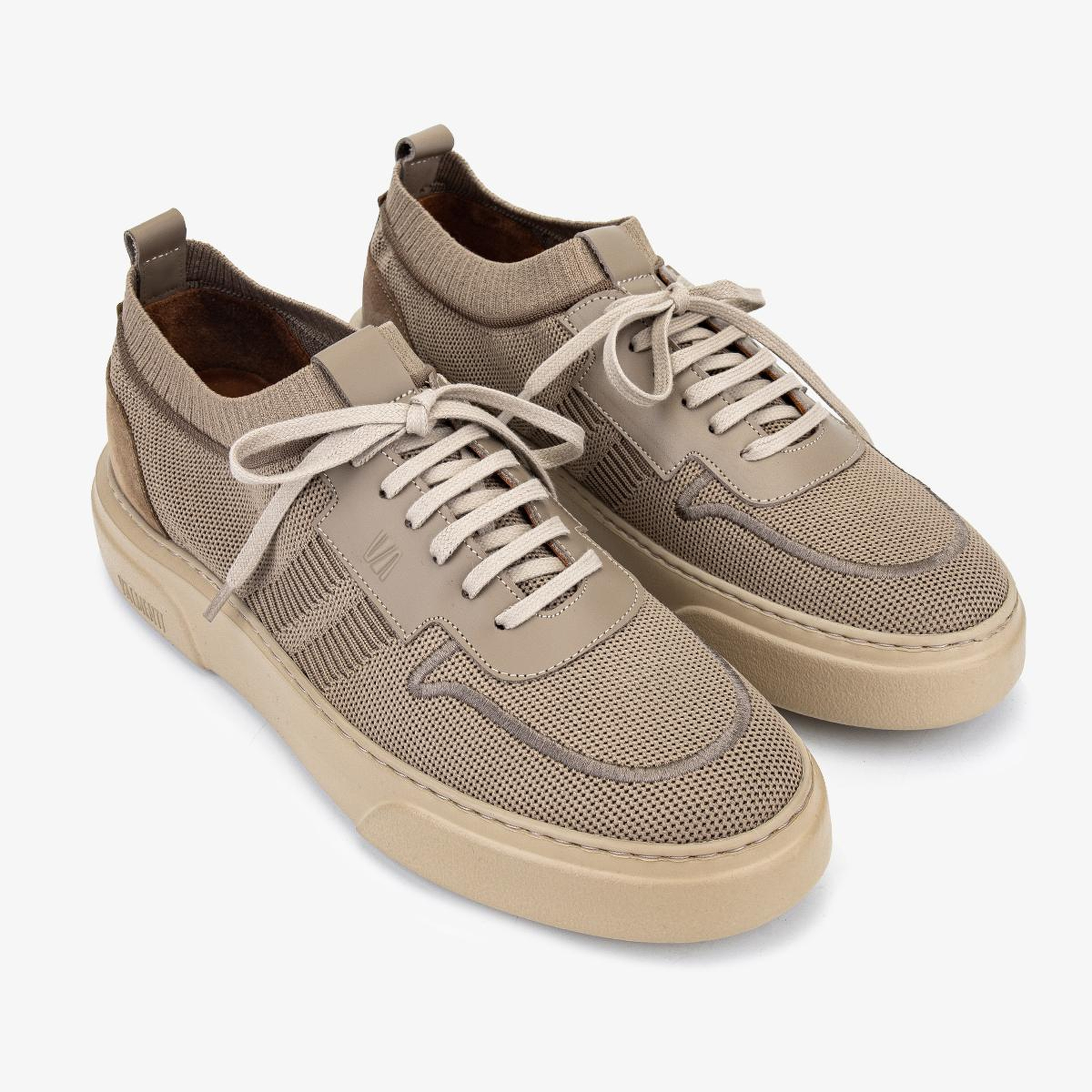 Valmenti Erkek Deri & Tekstil Bej Sneakers & Spor Ayakkabı