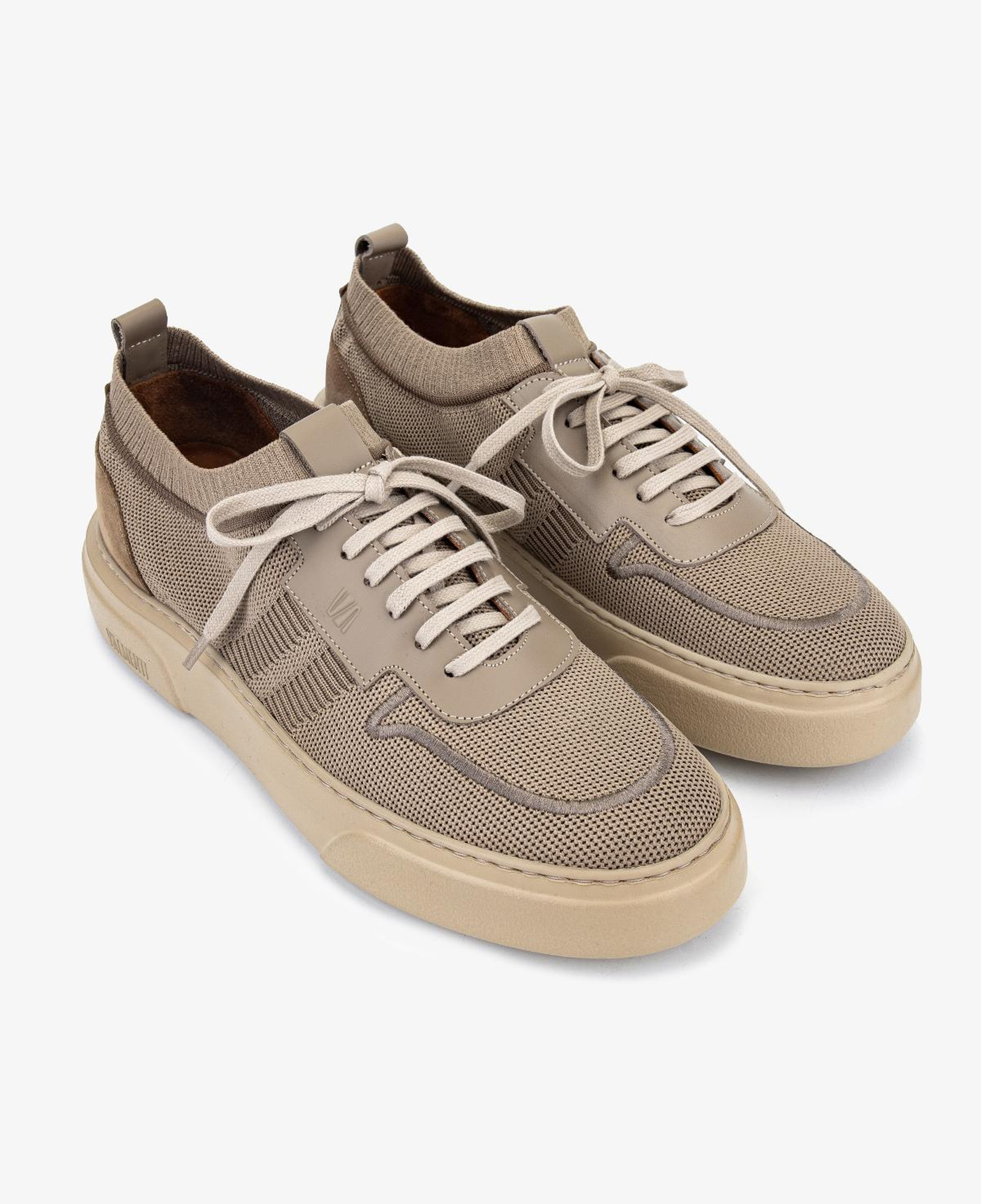 Valmenti Erkek Deri & Tekstil Bej Sneakers & Spor Ayakkabı