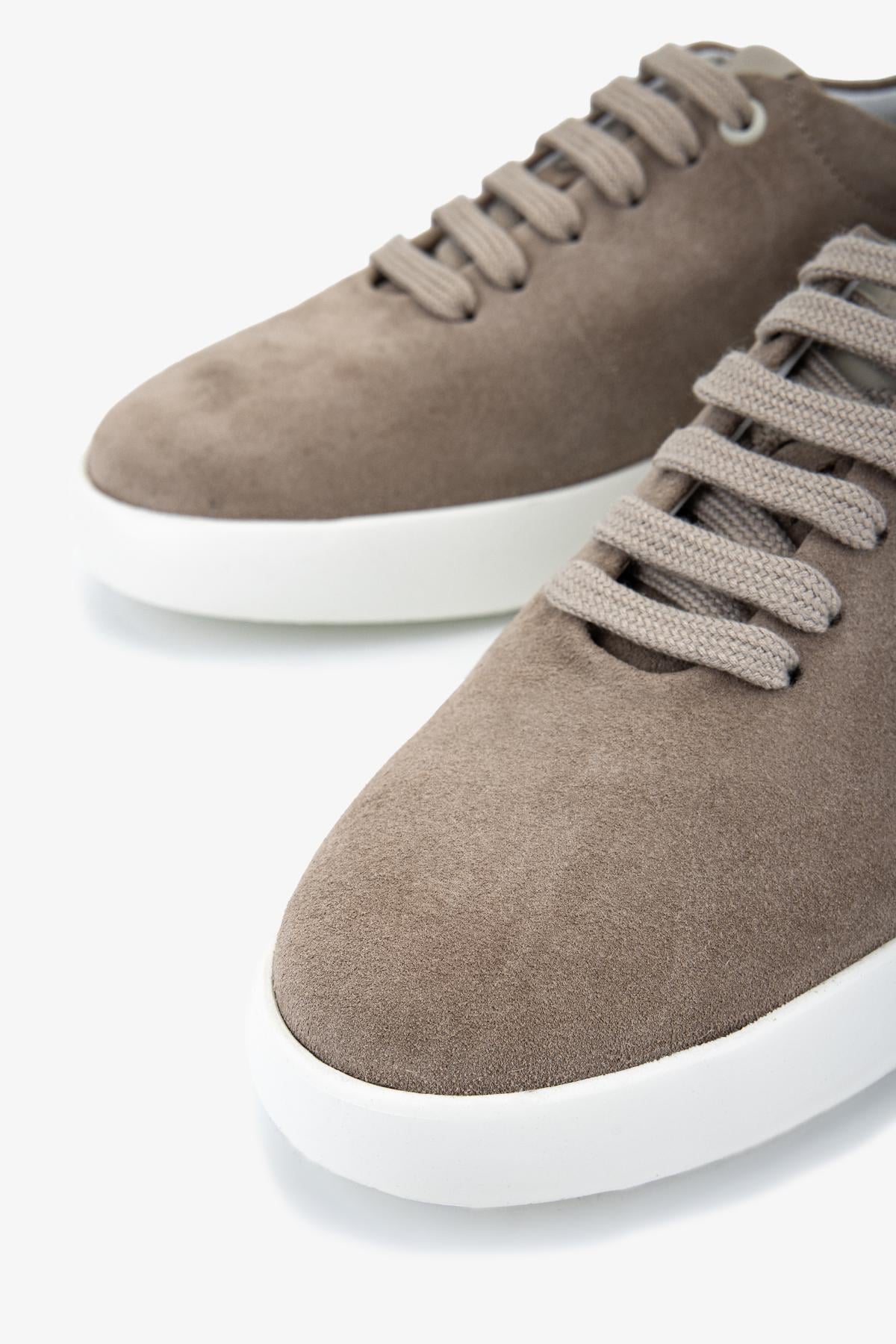 Valmenti Erkek Hakiki Deri Vizon Süet Sneakers & Spor Ayakkabı