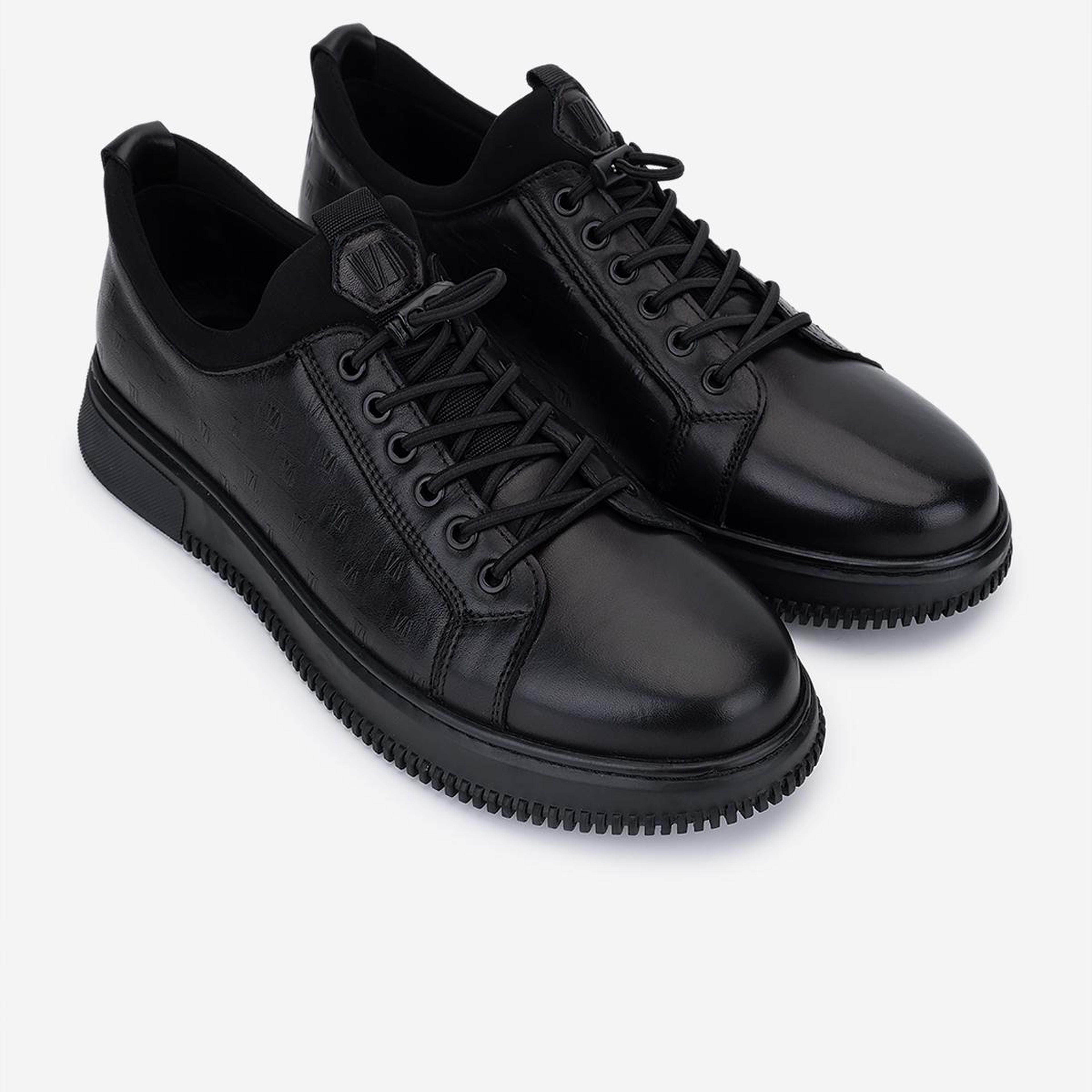 Valmenti Erkek Hakiki Deri Siyah Sneakers & Spor Ayakkabı