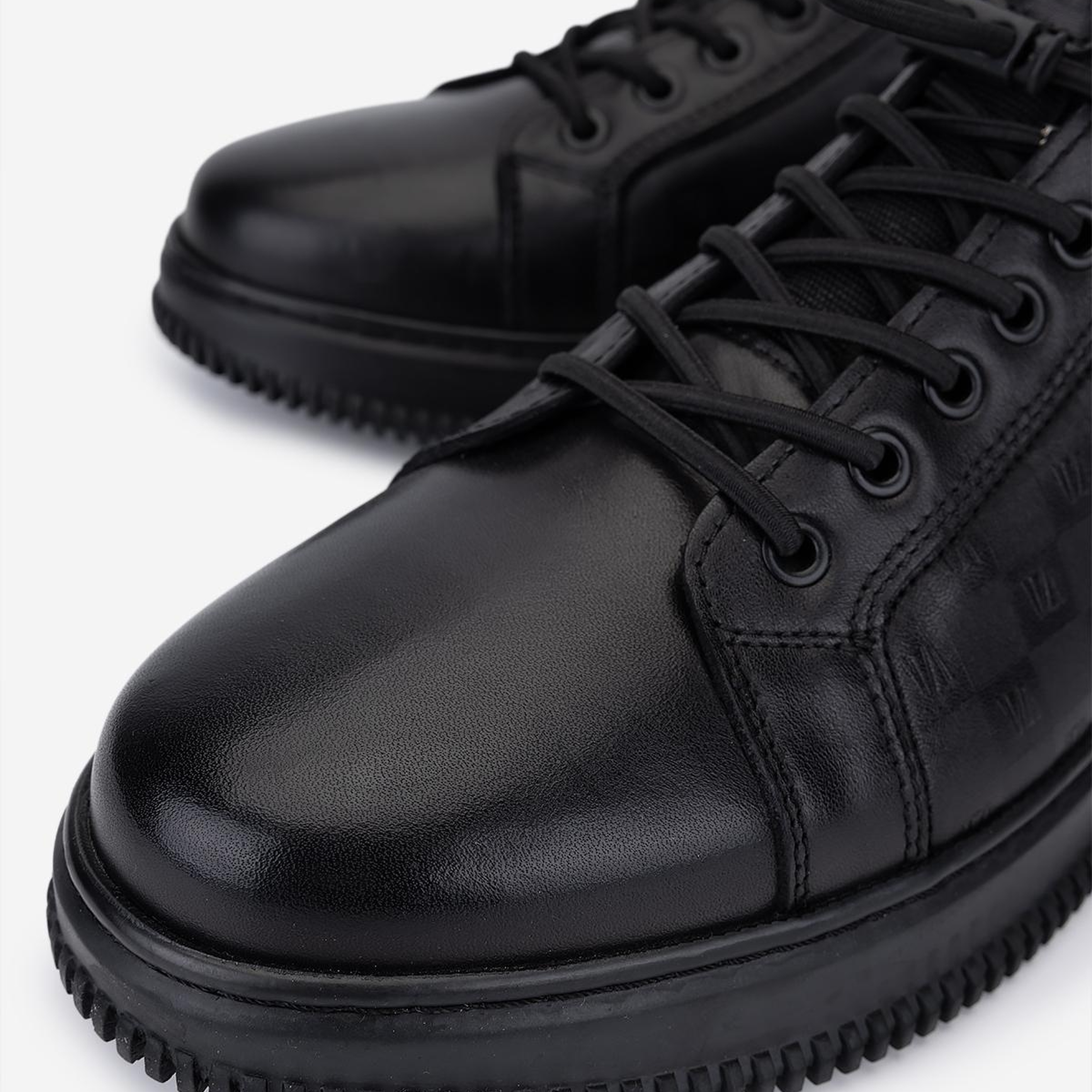 Valmenti Erkek Hakiki Deri Siyah Sneakers & Spor Ayakkabı