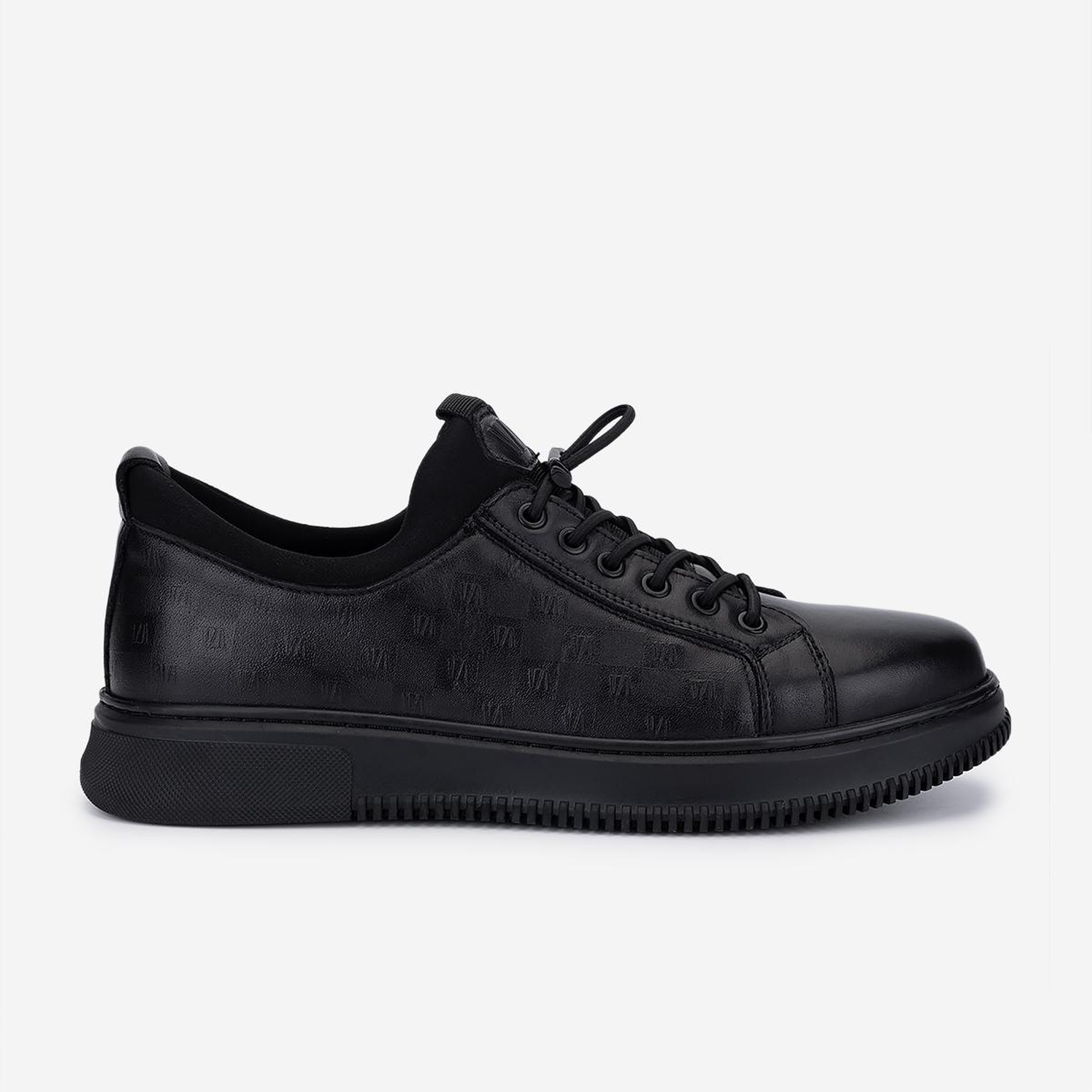 Valmenti Erkek Hakiki Deri Siyah Sneakers & Spor Ayakkabı