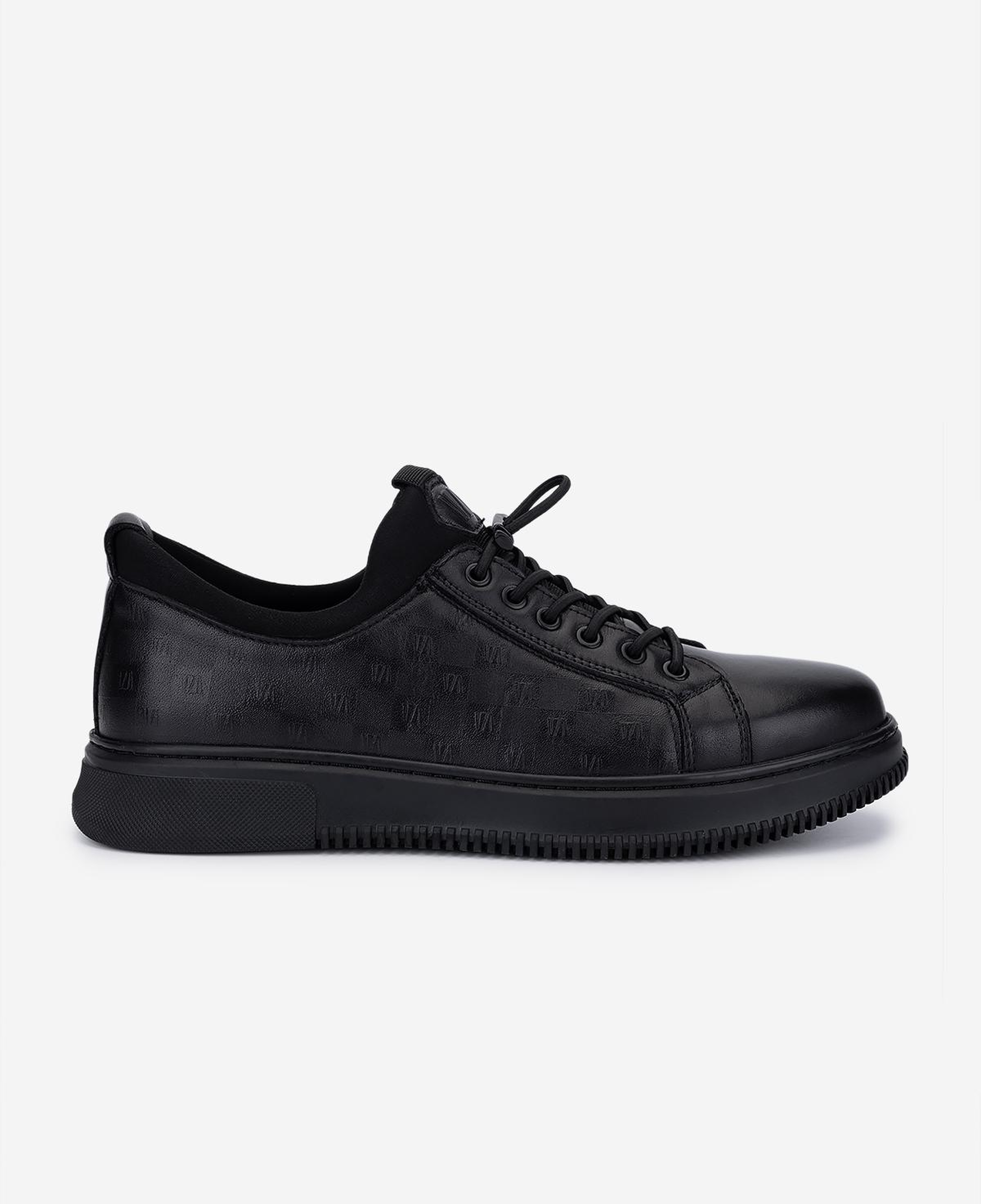 Valmenti Erkek Hakiki Deri Siyah Sneakers & Spor Ayakkabı
