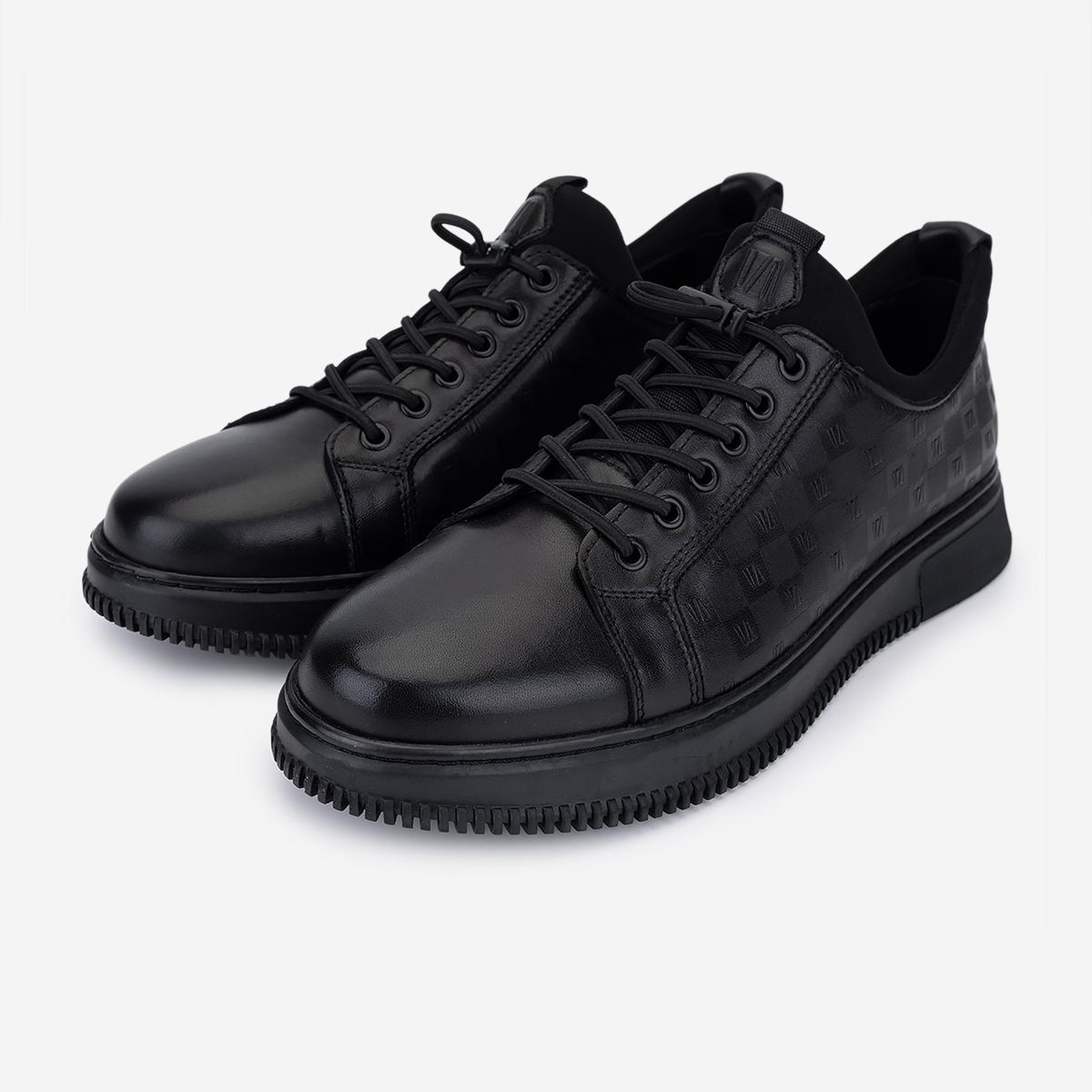 Valmenti Erkek Hakiki Deri Siyah Sneakers & Spor Ayakkabı