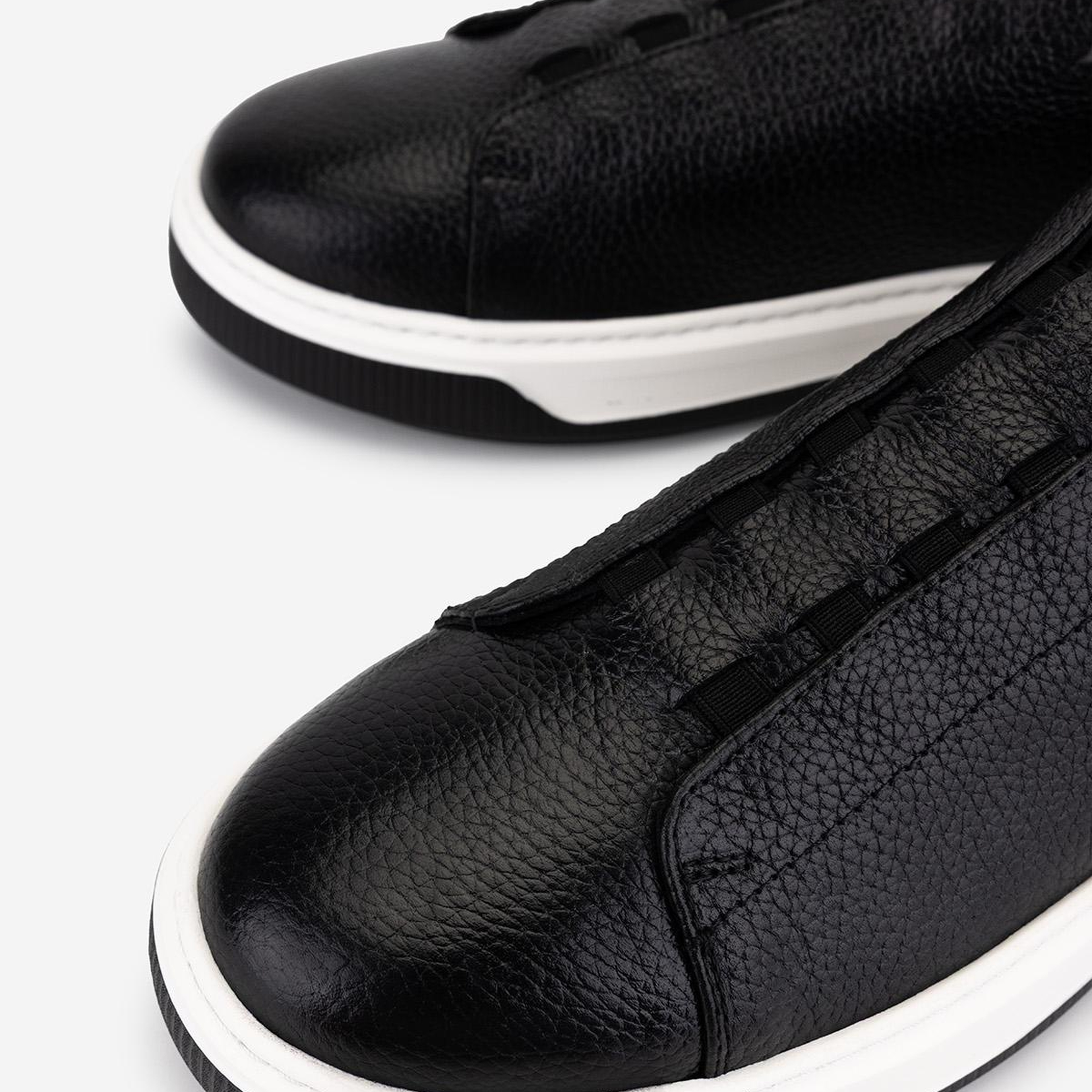 Valmenti Erkek Hakiki Deri Siyah Floter Sneakers & Spor Ayakkabı