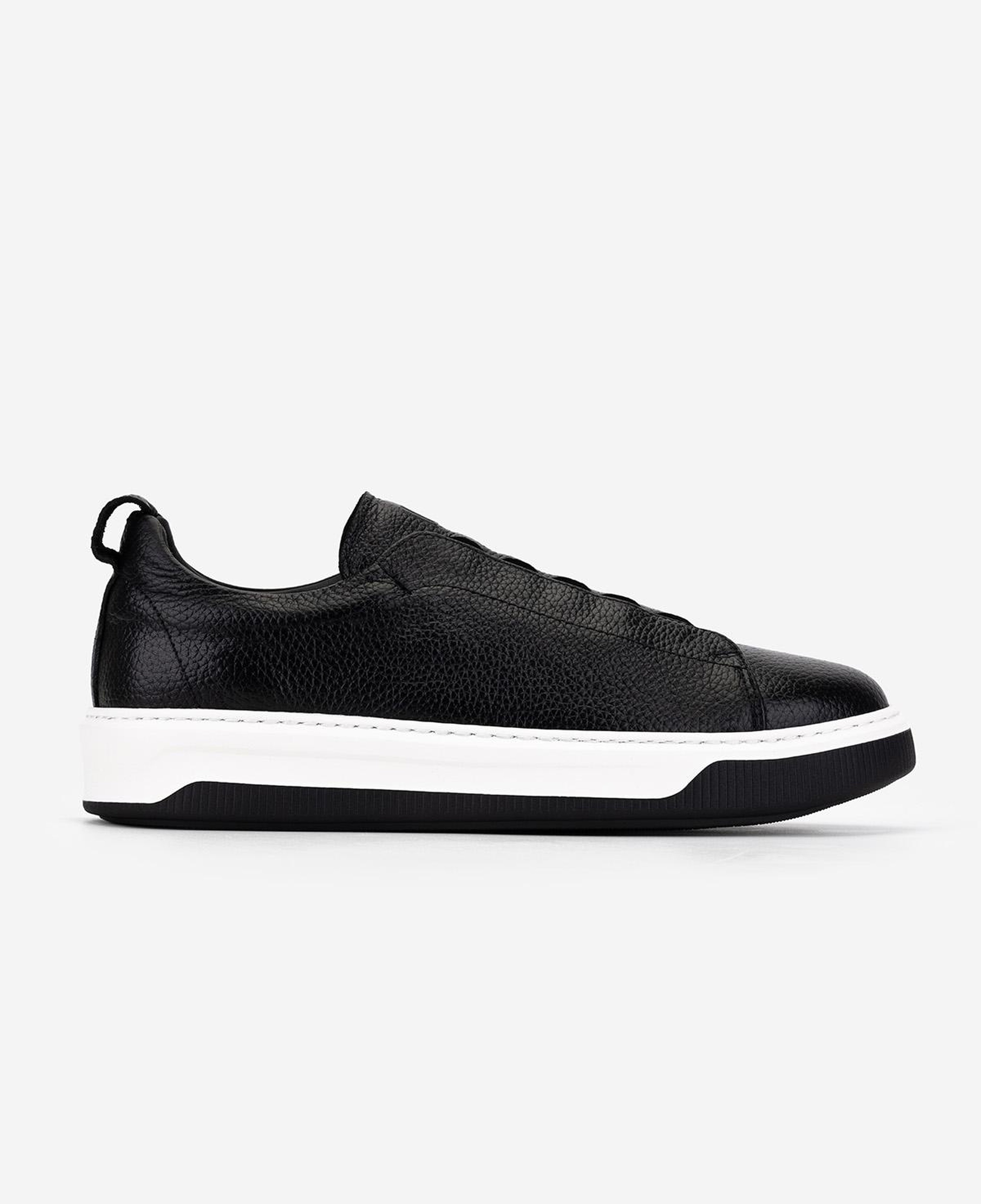 Valmenti Erkek Hakiki Deri Siyah Floter Sneakers & Spor Ayakkabı