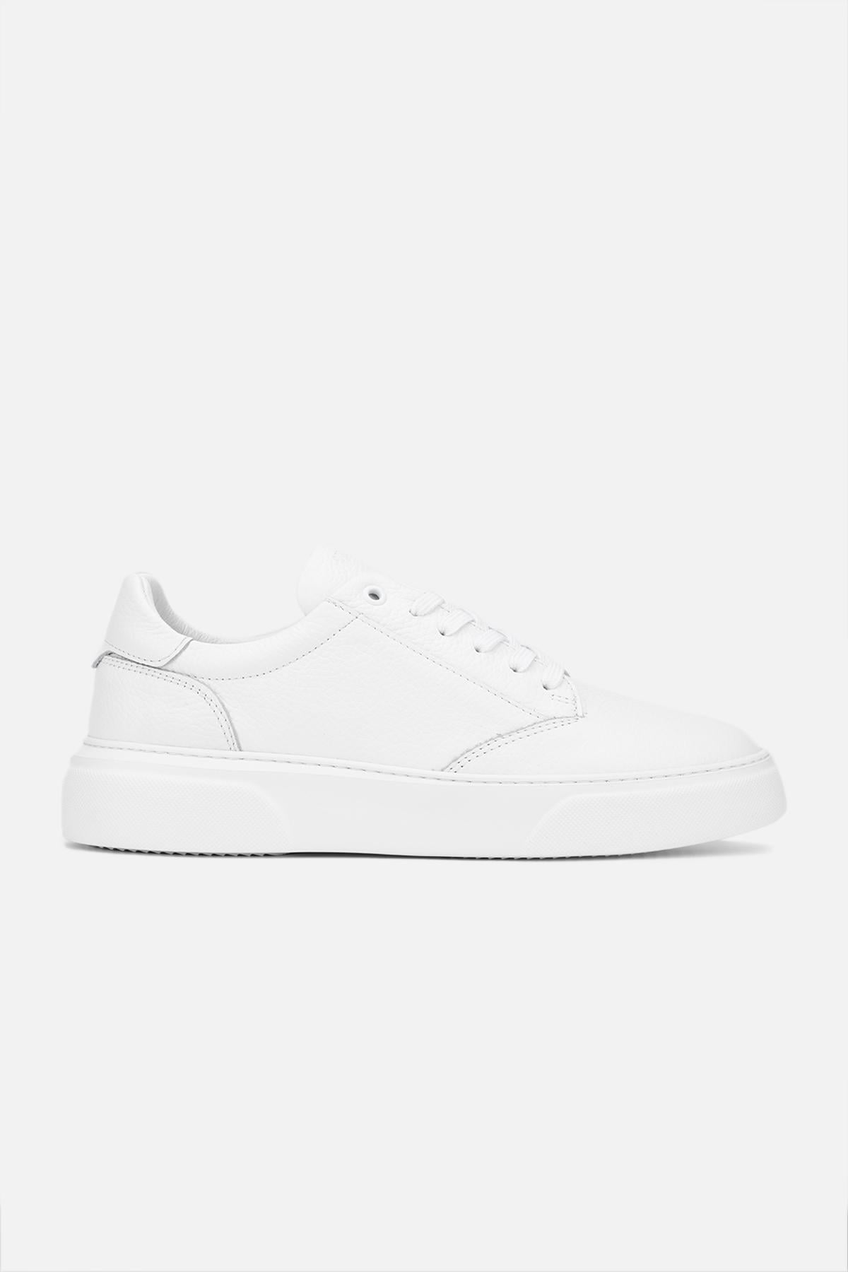 Valmenti Erkek Hakiki Deri Beyaz Sneakers & Spor Ayakkabı