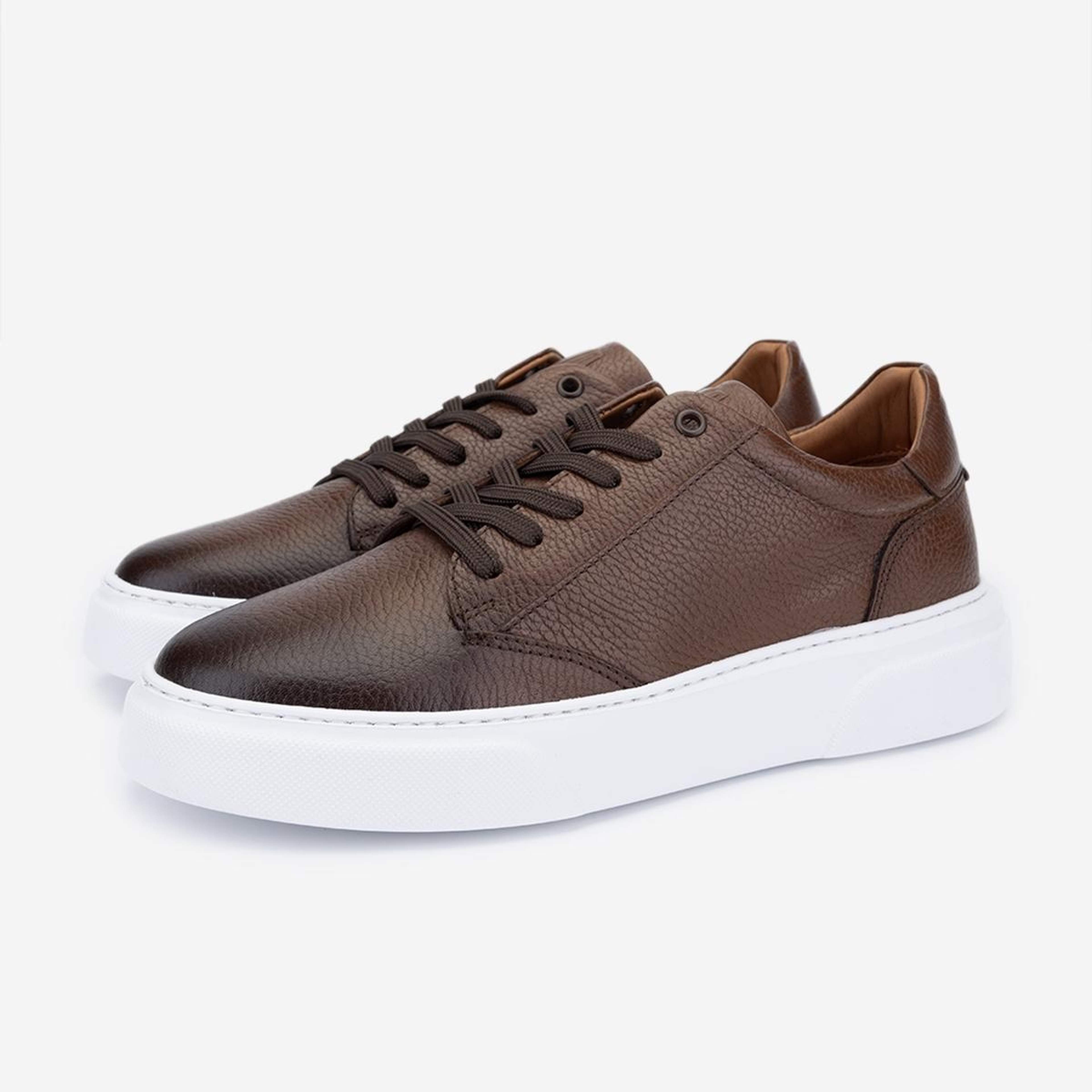 Valmenti Erkek Hakiki Deri Kahverengi Sneakers & Spor Ayakkabı