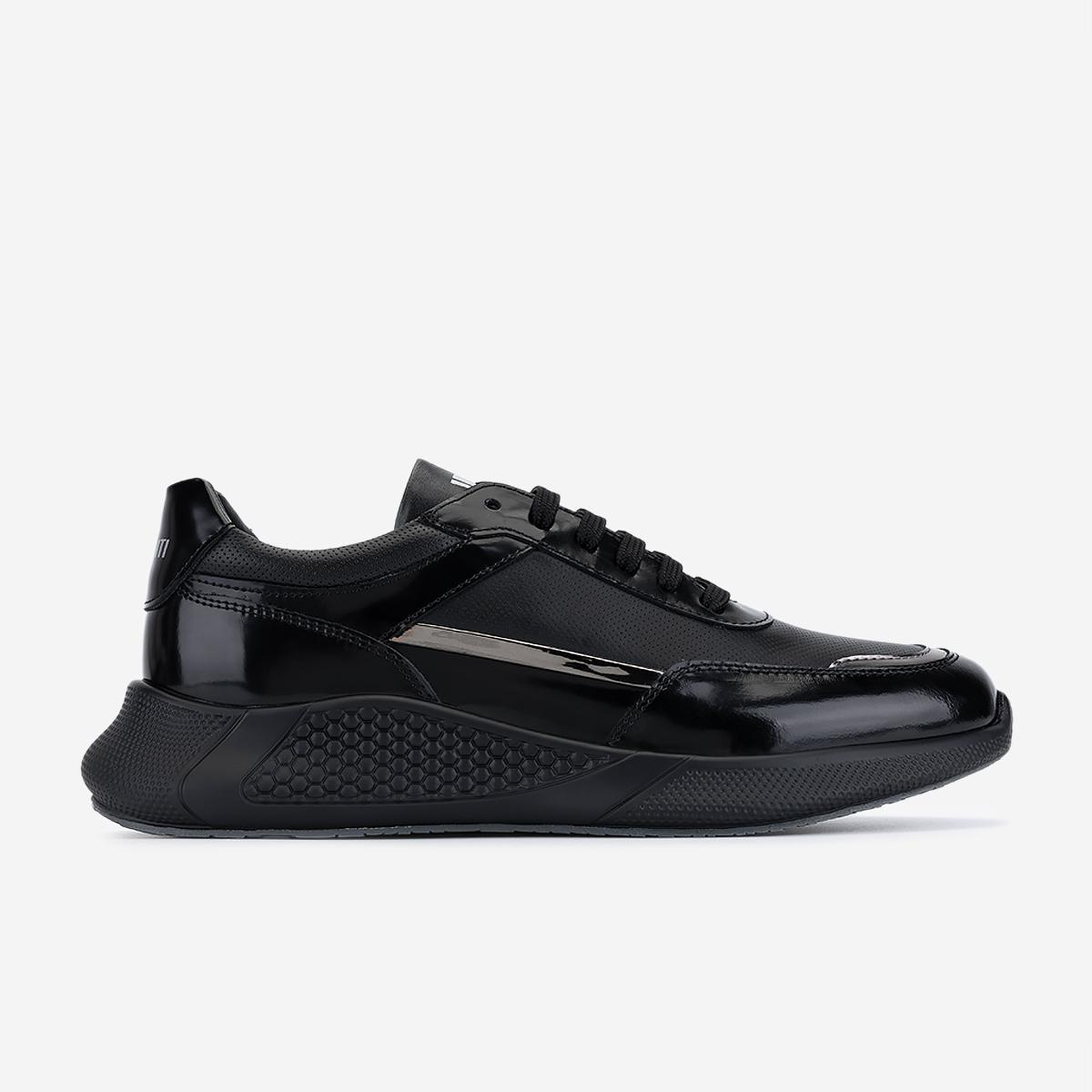 Valmenti Erkek Hakiki Deri Siyah Sneakers & Spor Ayakkabı