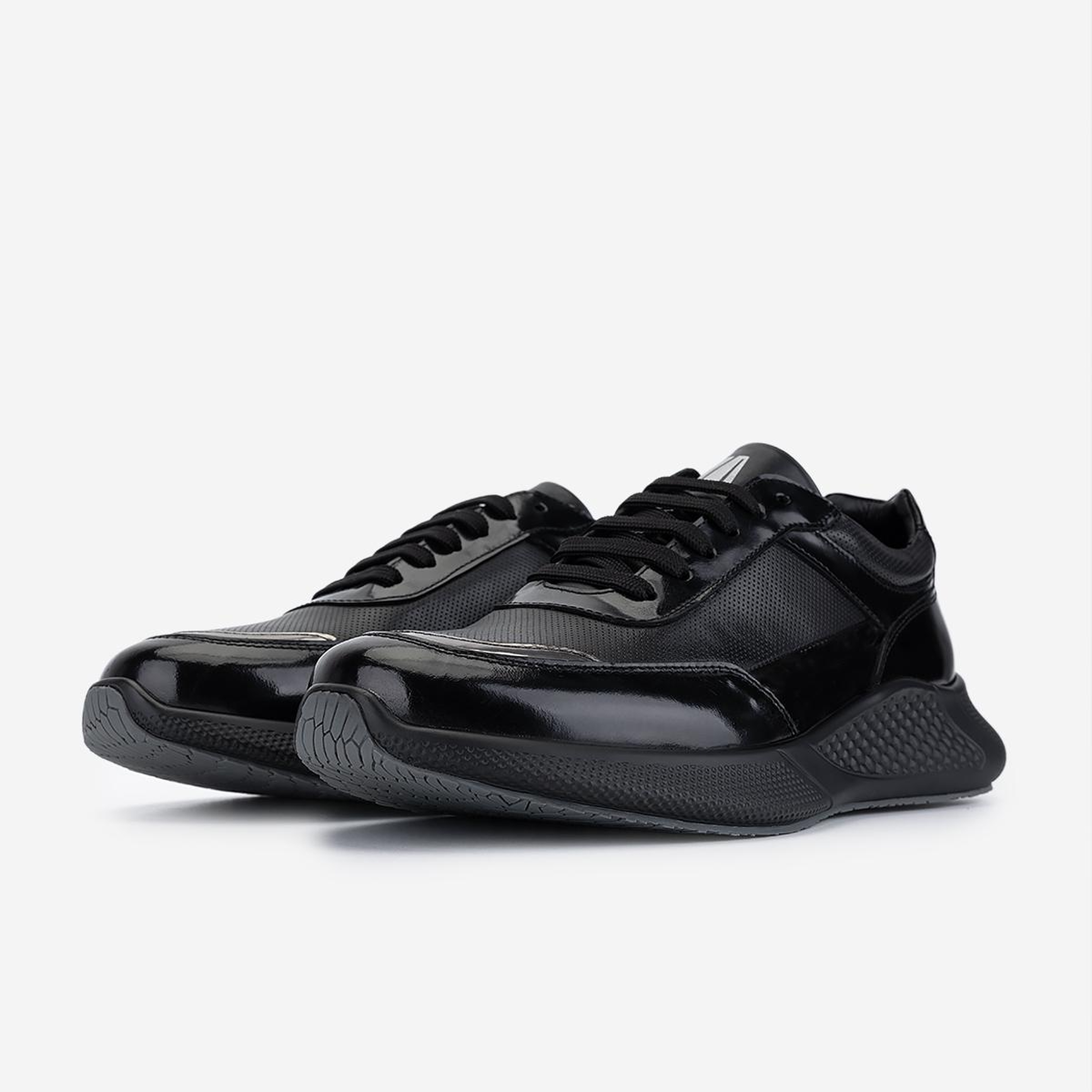 Valmenti Erkek Hakiki Deri Siyah Sneakers & Spor Ayakkabı