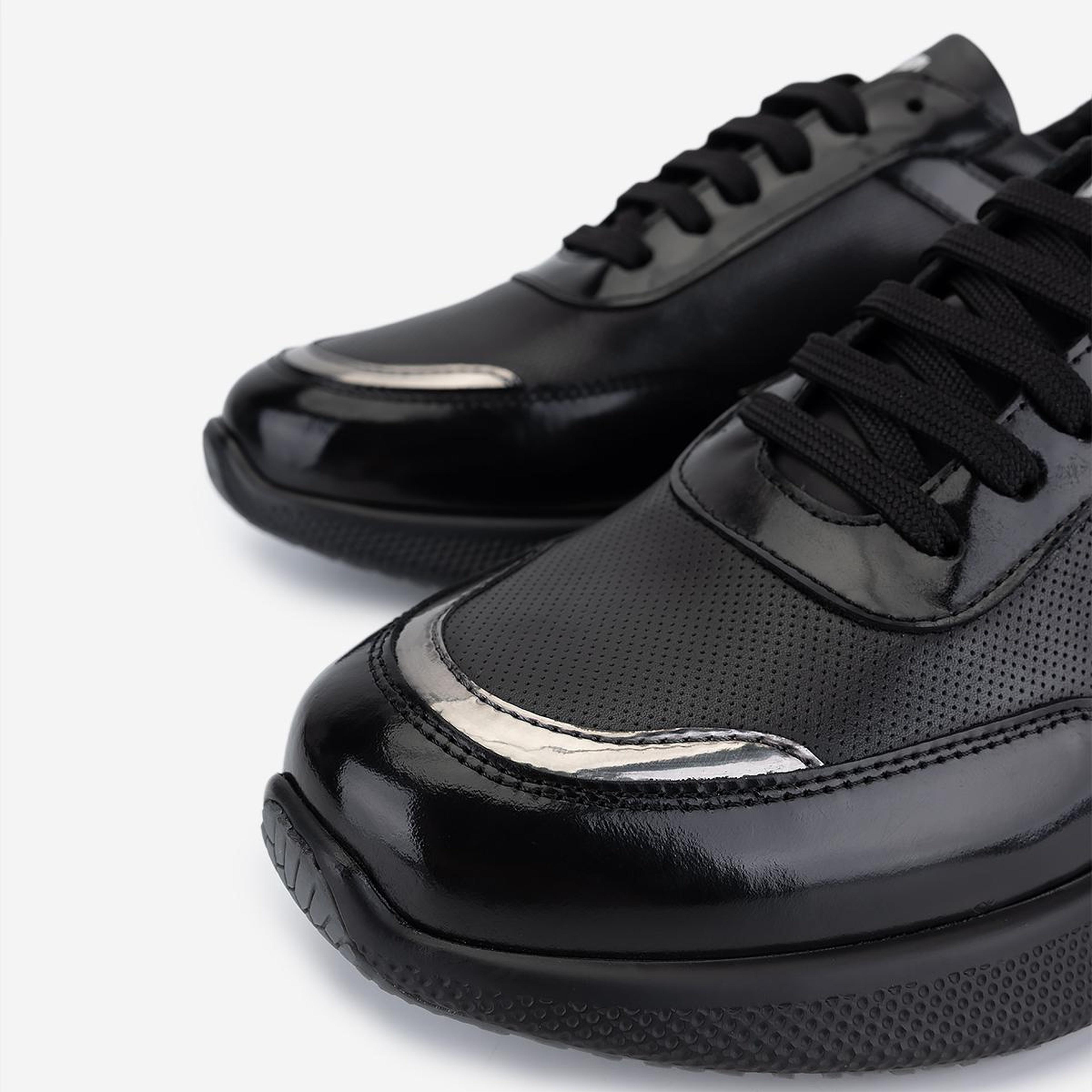 Valmenti Erkek Hakiki Deri Siyah Sneakers & Spor Ayakkabı