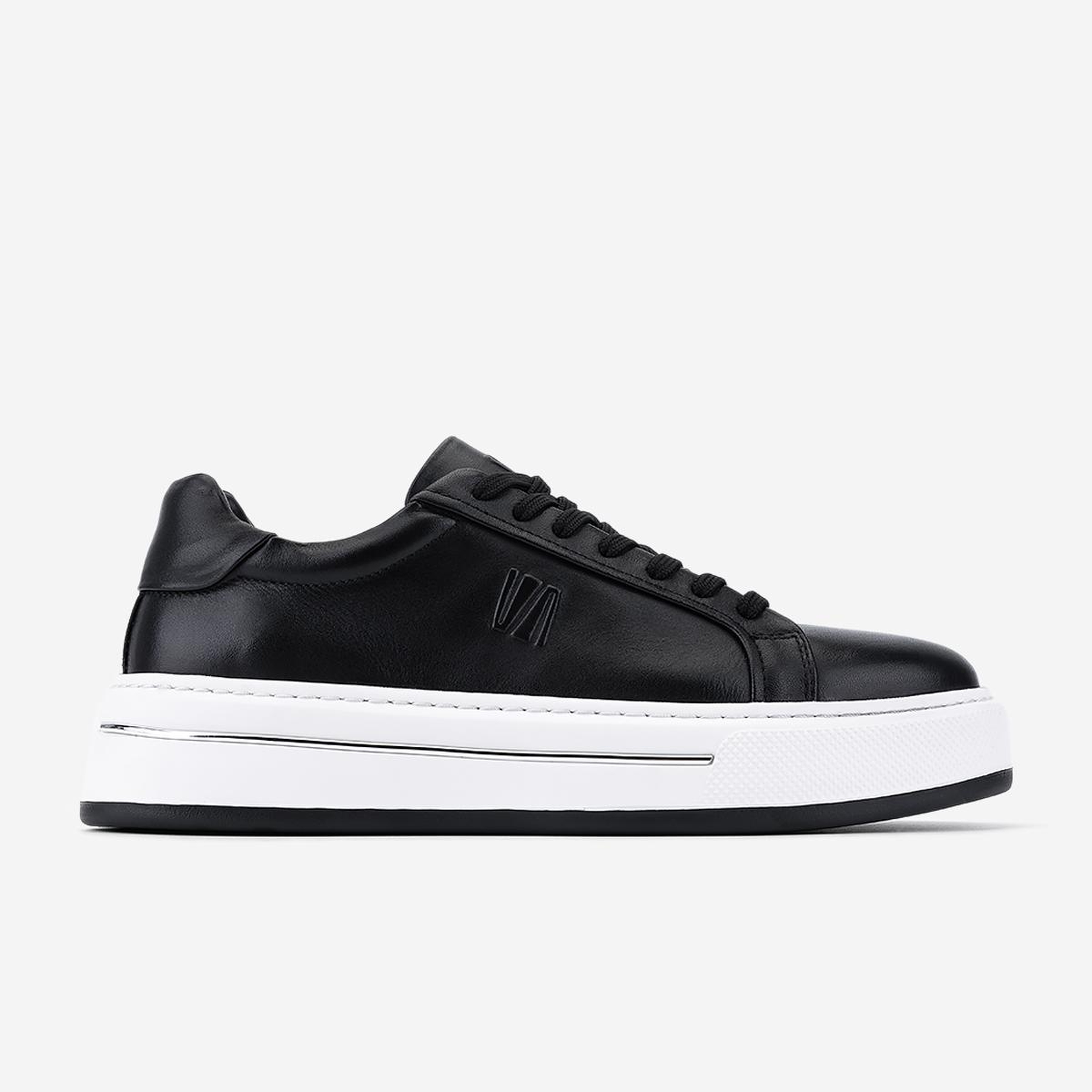 Valmenti Erkek Hakiki Deri Siyah Sneakers & Spor Ayakkabı
