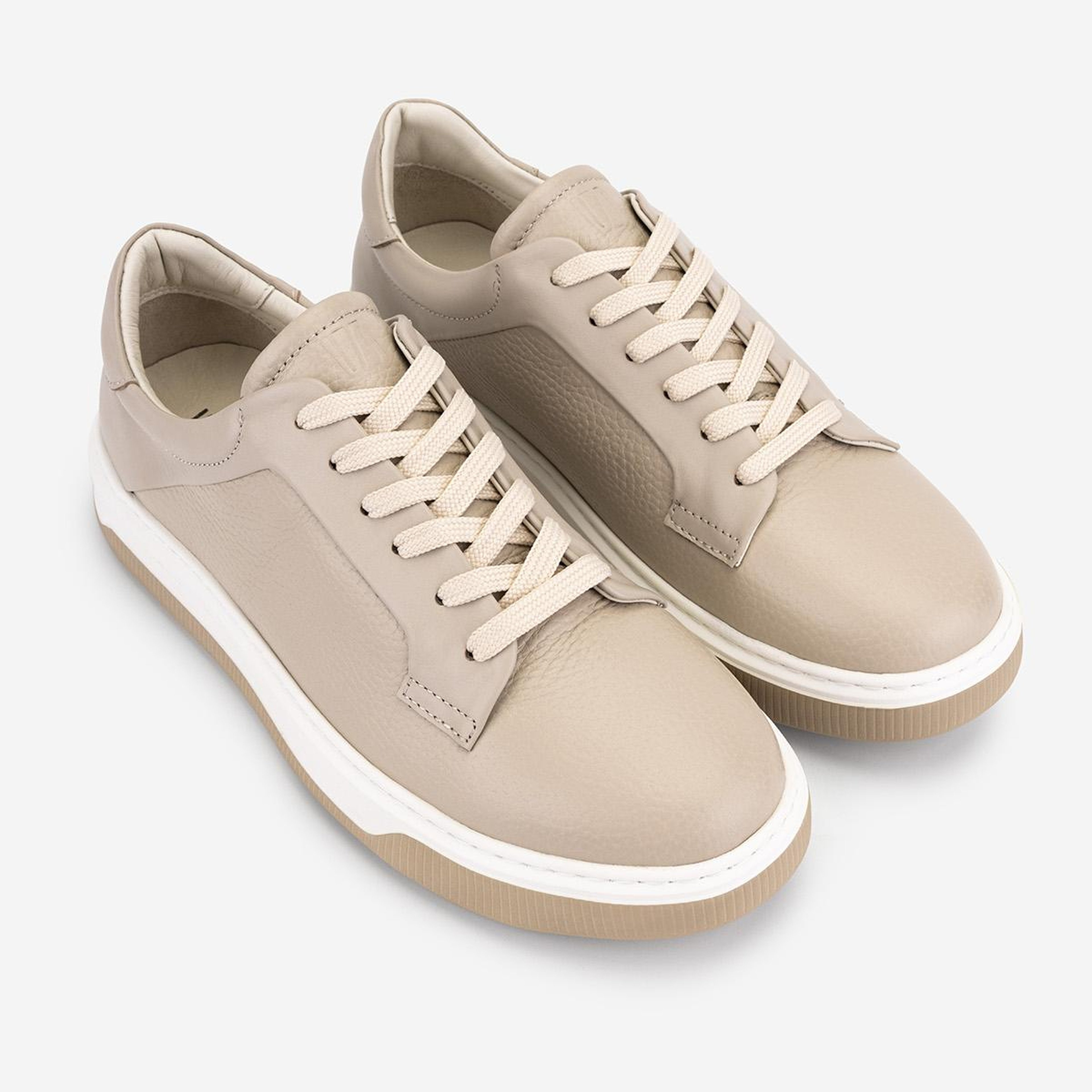 Valmenti Erkek Hakiki Deri Bej Sneakers & Spor Ayakkabı